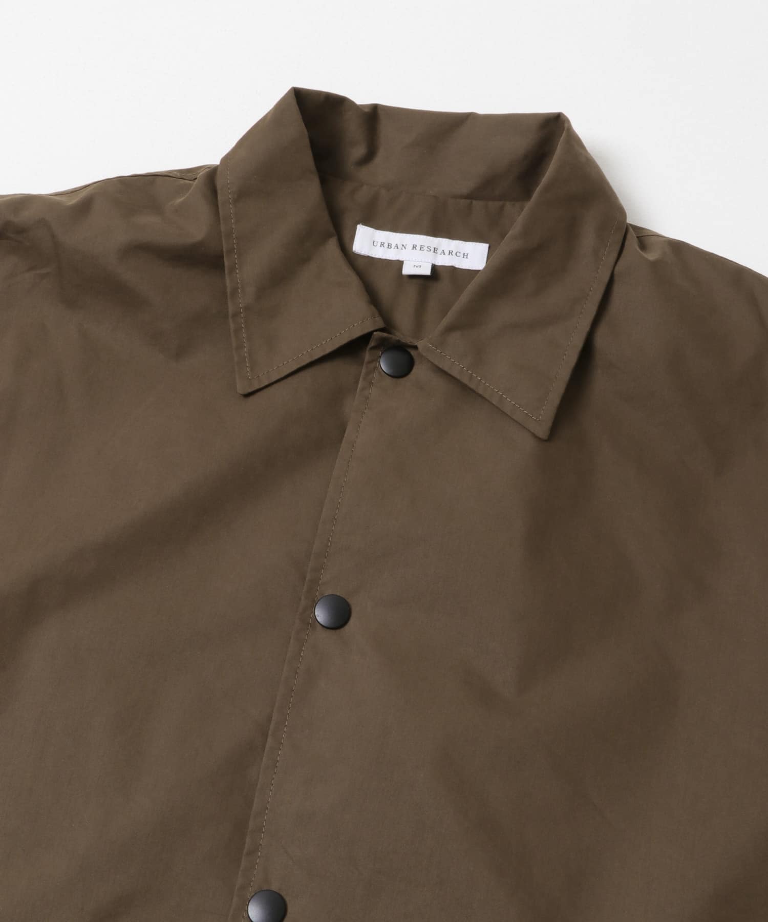 COTTON NYLON COACH JACKET BROWN M