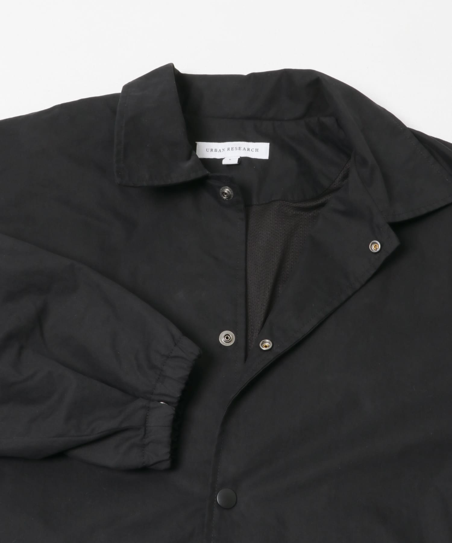 COTTON NYLON COACH JACKET BLACK M