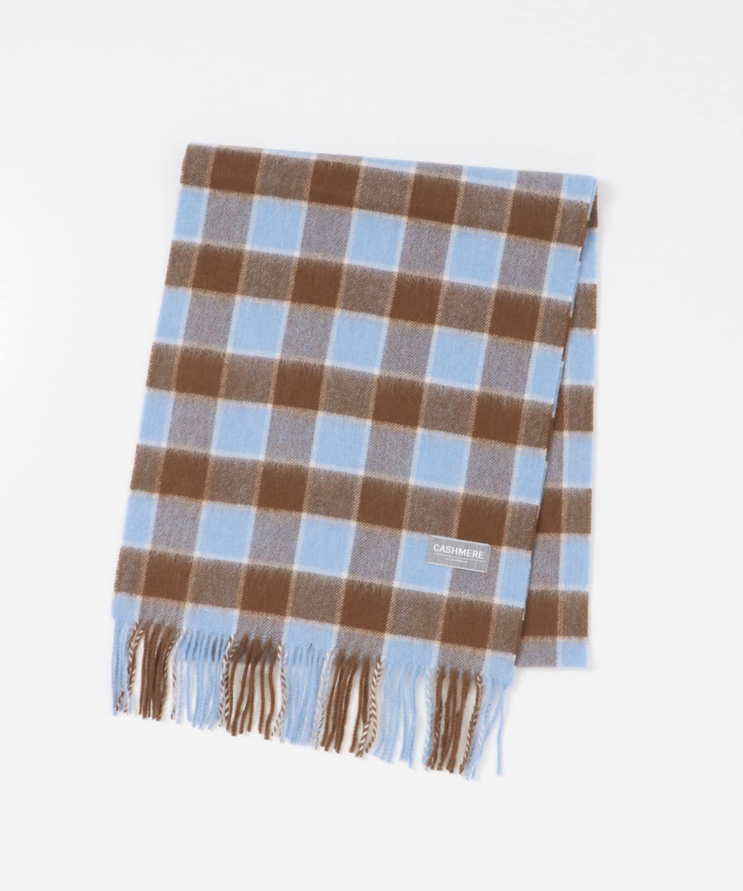 CHECK CASHMERE SCARF