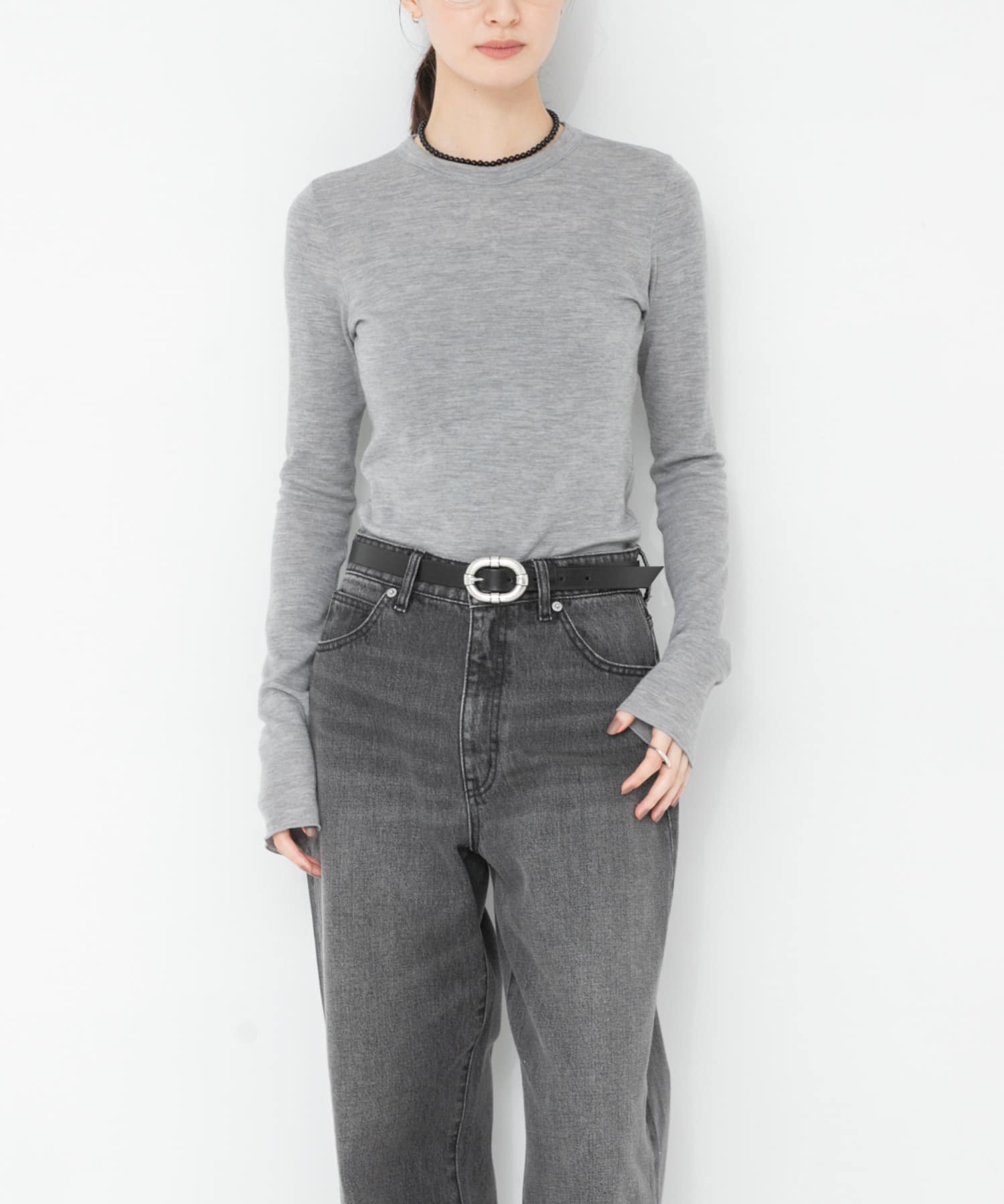W100クルーネックカットソー(Free GRAY): トップス｜URBAN RESEARCH
