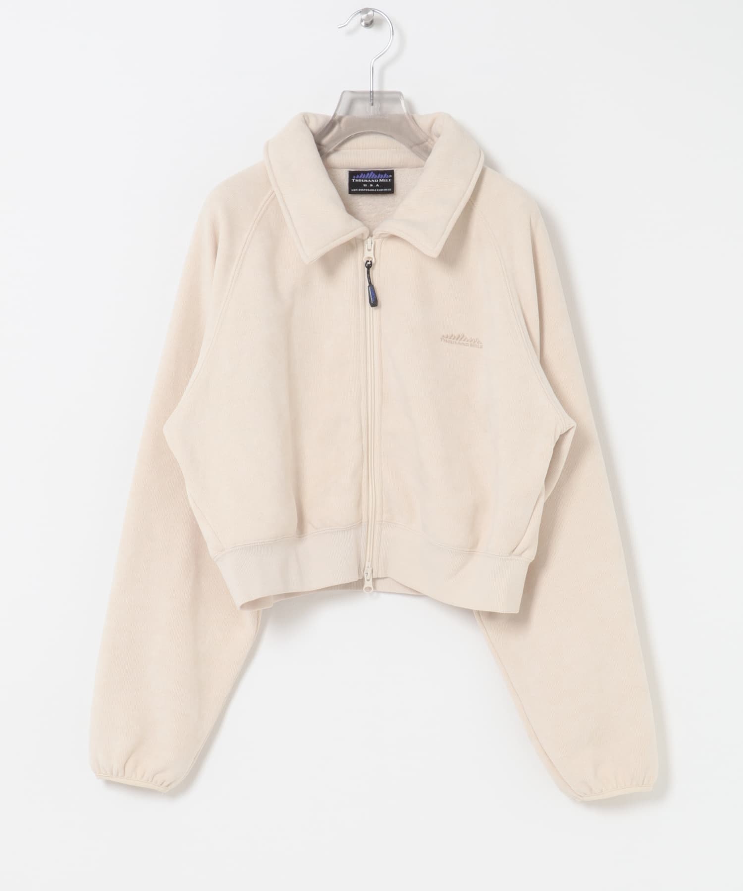 『別注』THOUSAND MILE×URBAN RESEARCH　KNIT FLEECE ZIP PARKA OFF WHITE Free