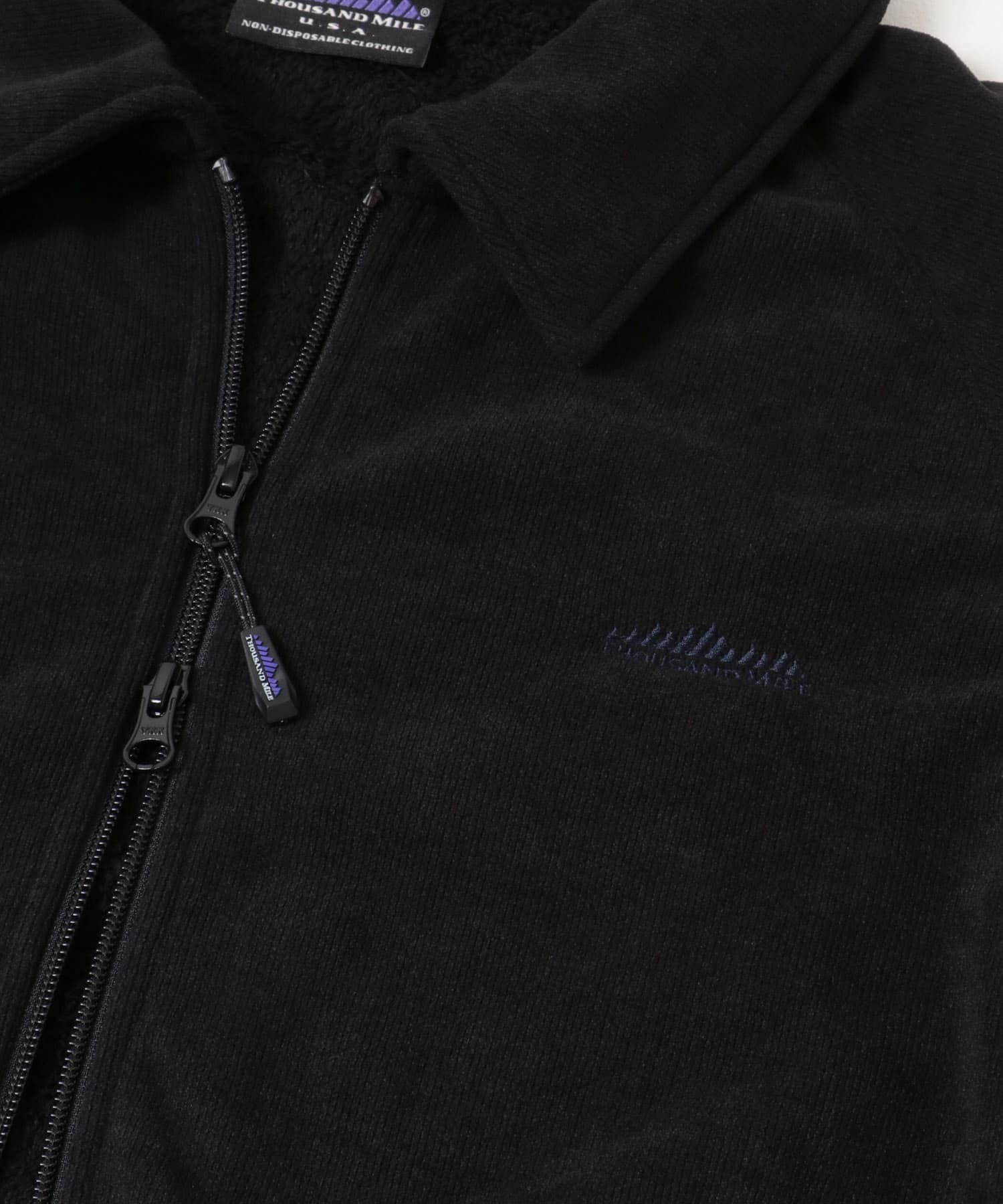 『別注』THOUSAND MILE×URBAN RESEARCH　KNIT FLEECE ZIP PARKA BLACK Free