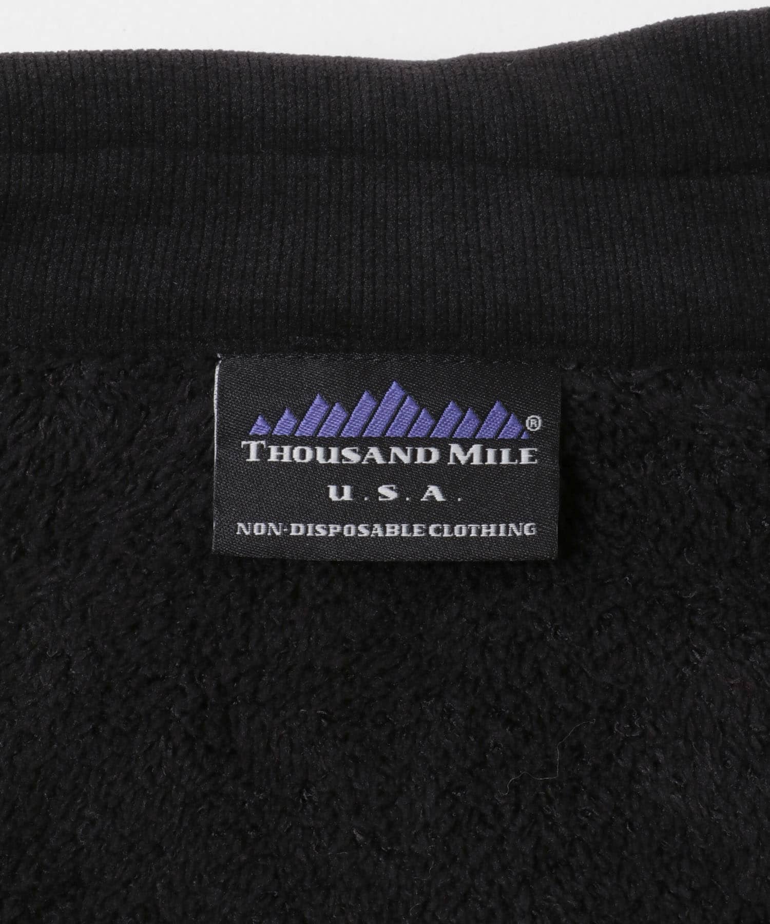 『別注』THOUSAND MILE×URBAN RESEARCH　KNIT FLEECE ZIP PARKA BLACK Free