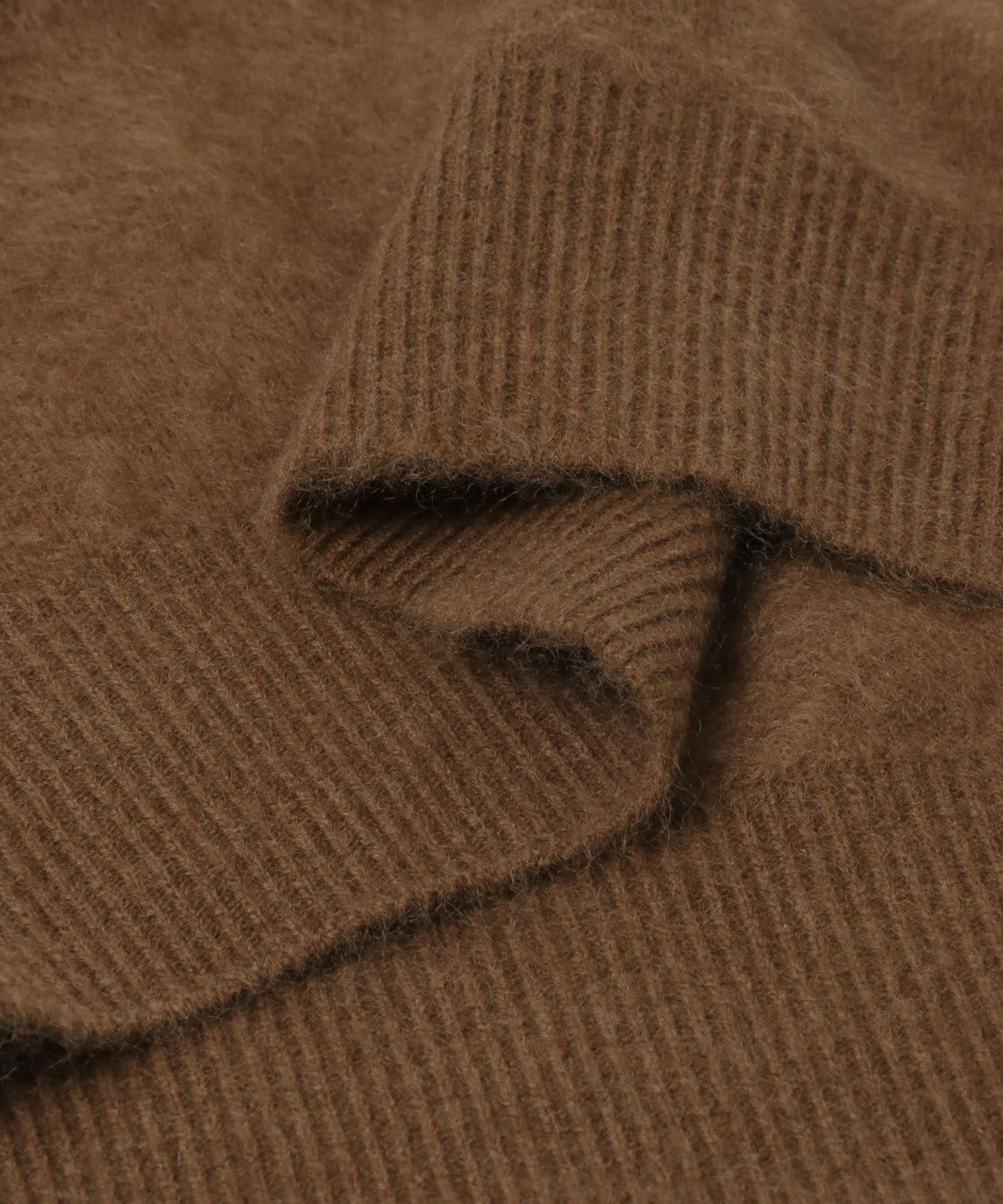 FUR WOOL ルーズニット BROWN Free