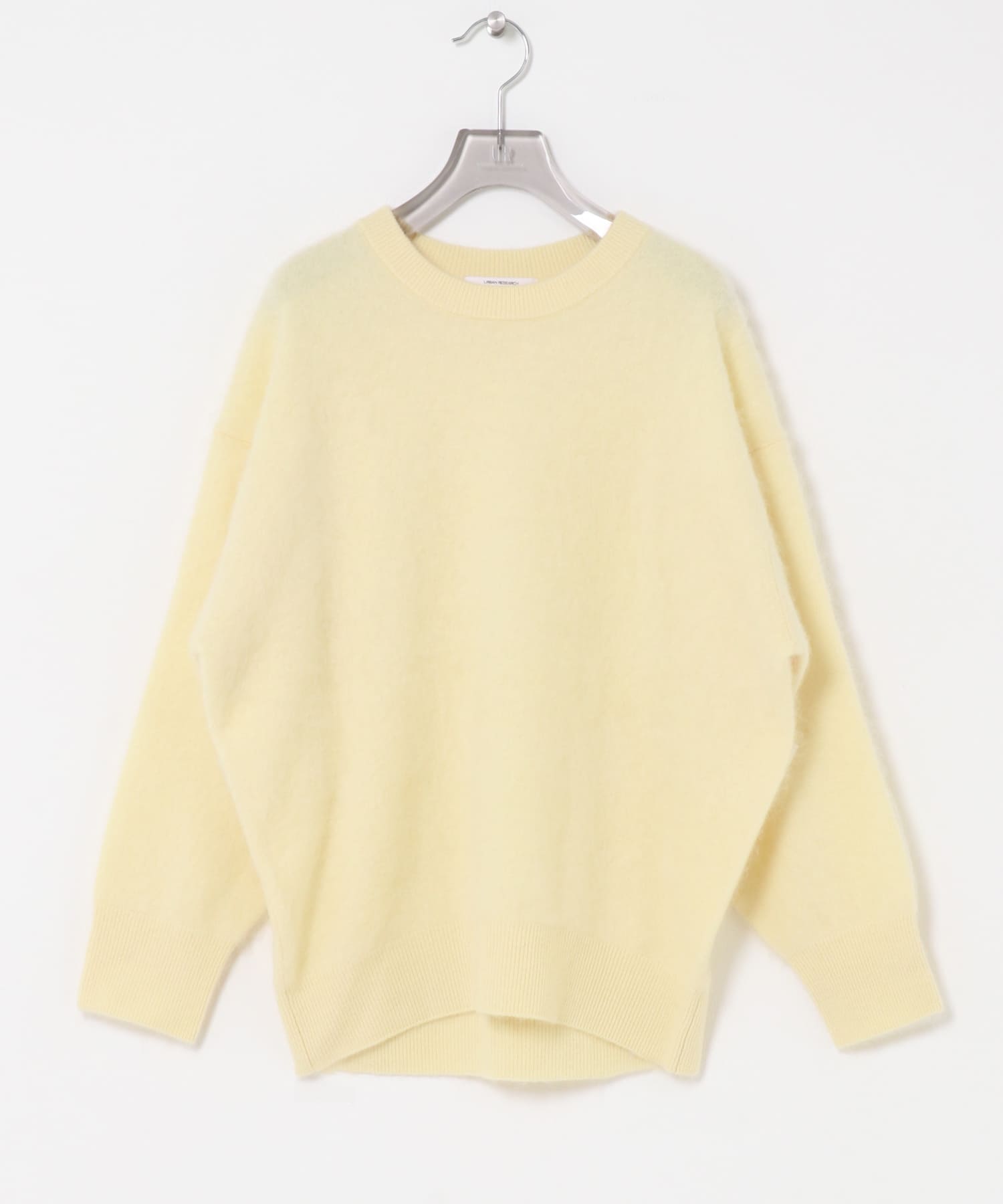 FUR WOOL ルーズニット YELLOW Free