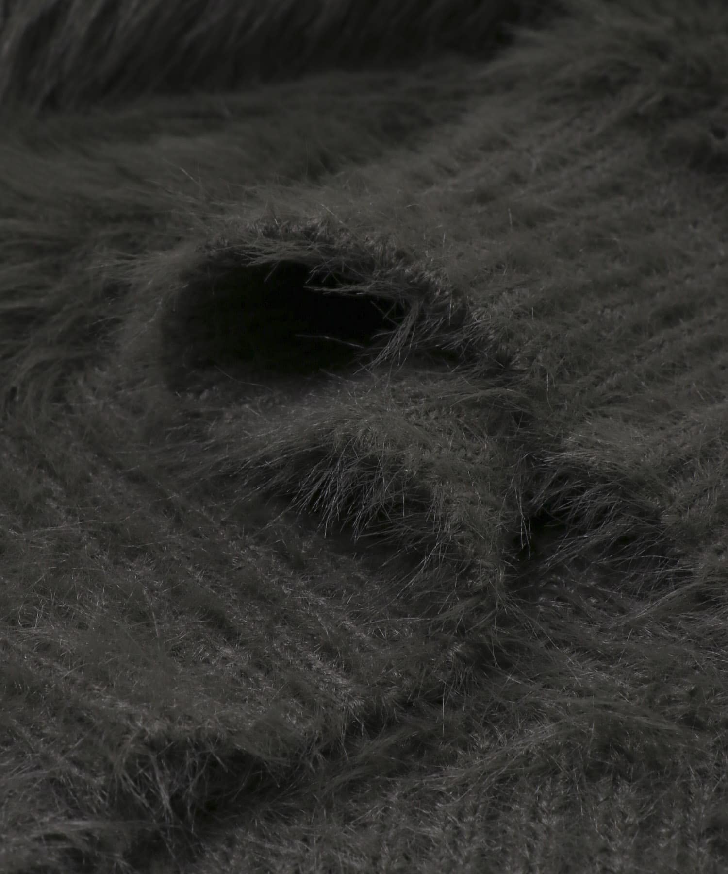 シャギーニットベスト CHARCOAL Free