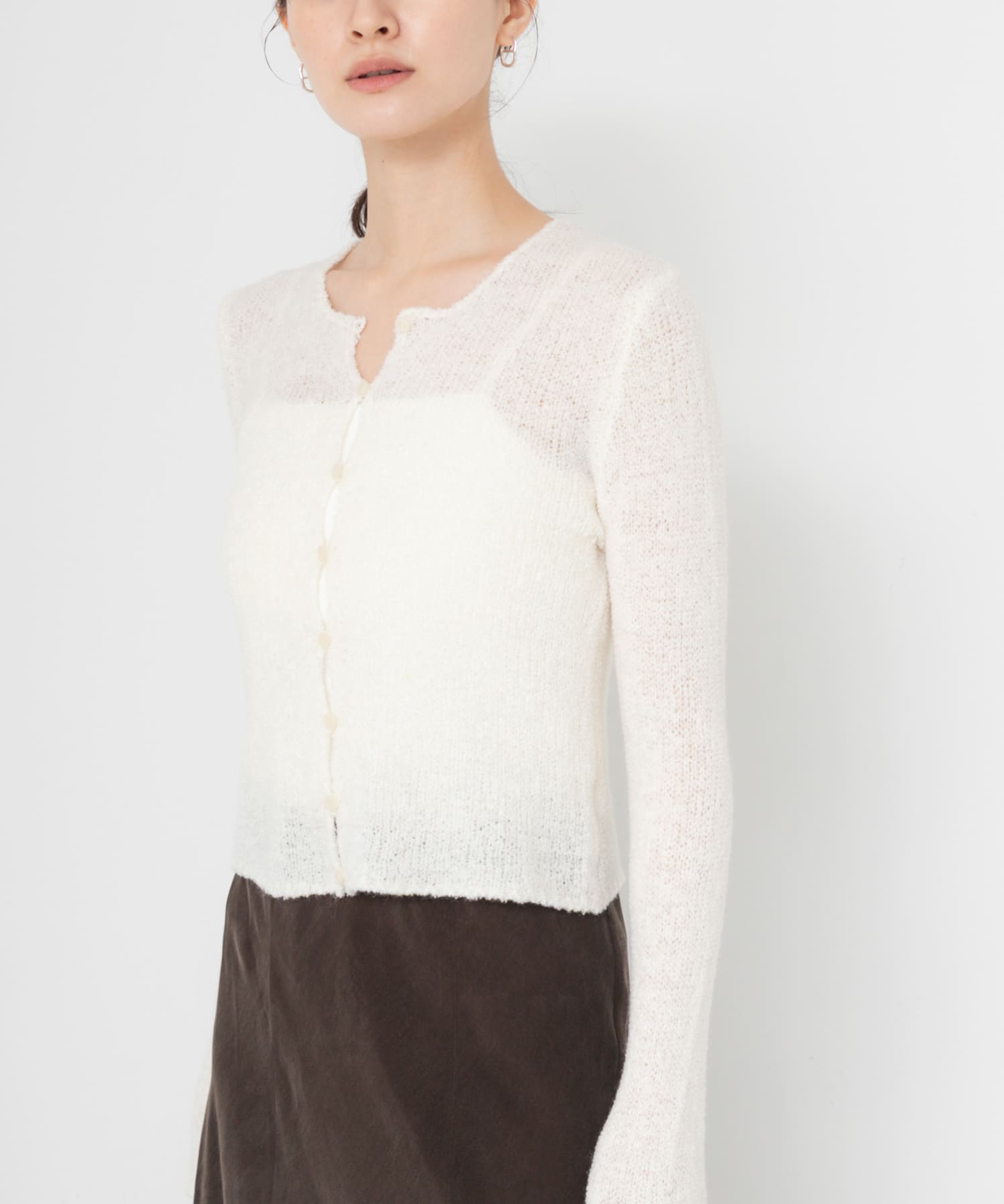 エアリーコンパクトニットカーディガン