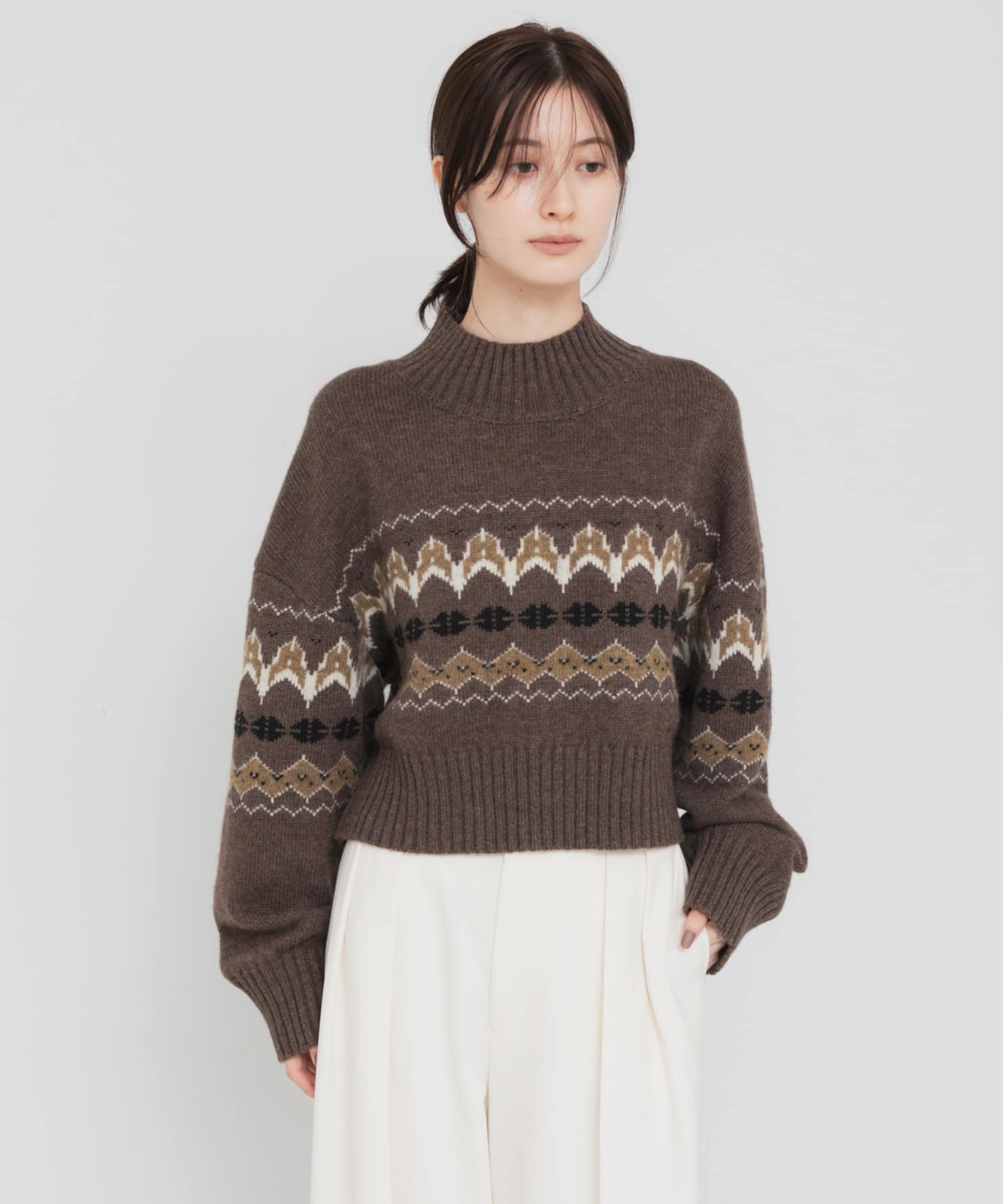 FAIRISLE HIGHNECK KNIT