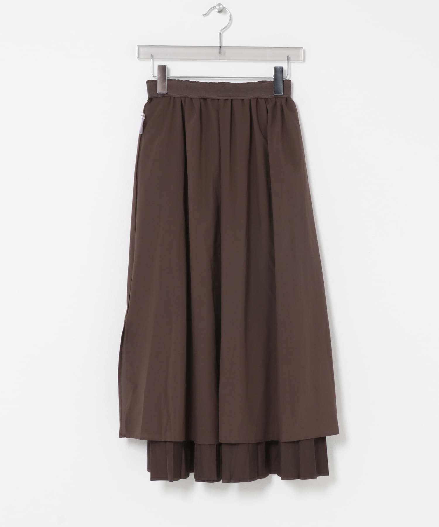 ランダムプリーツスカート BROWN Free