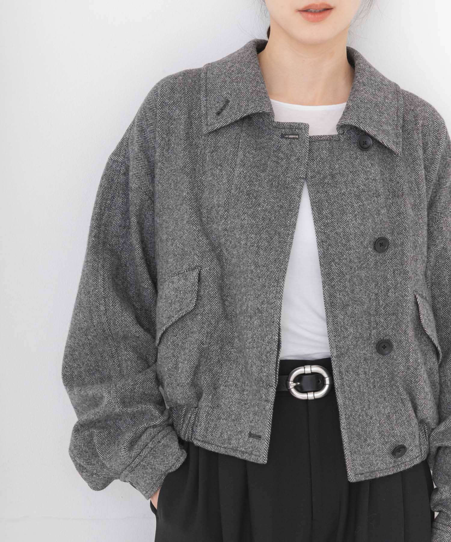 ウールヘリンボーンブルゾン(Free GRAY): アウター｜URBAN RESEARCH