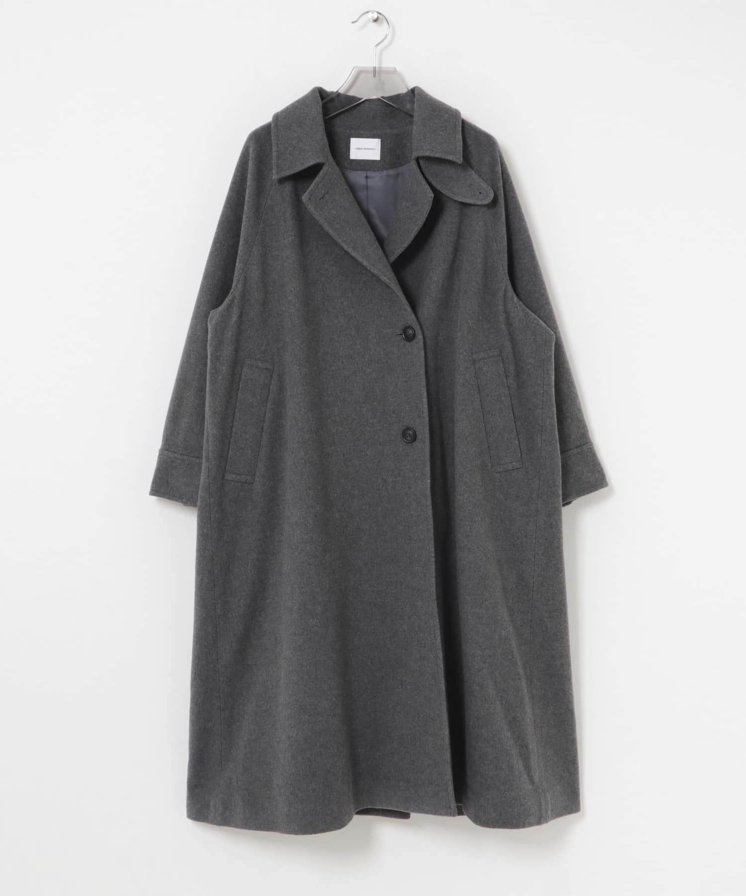 URU ステンカラーコート　B.GRAY ウール　16FUJ10 スーパー110ウールステンカラーコート(36 CHARCOAL): アウター｜URBAN