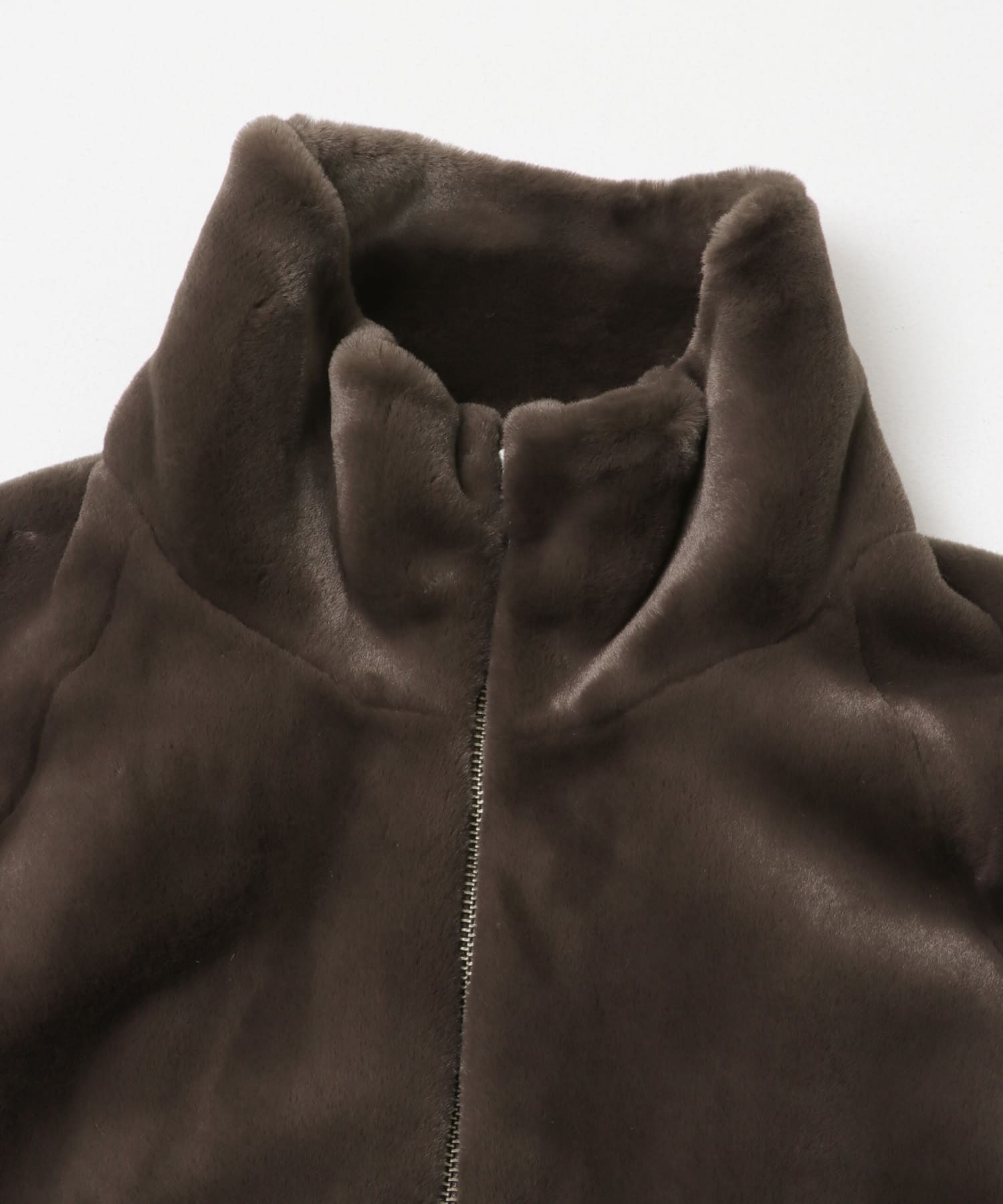 エコファーショートコート BROWN Free