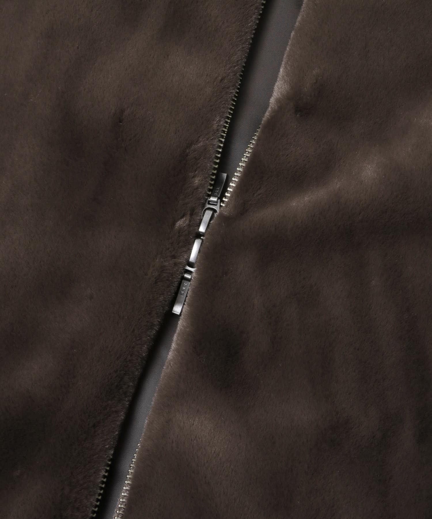 エコファーショートコート BROWN Free