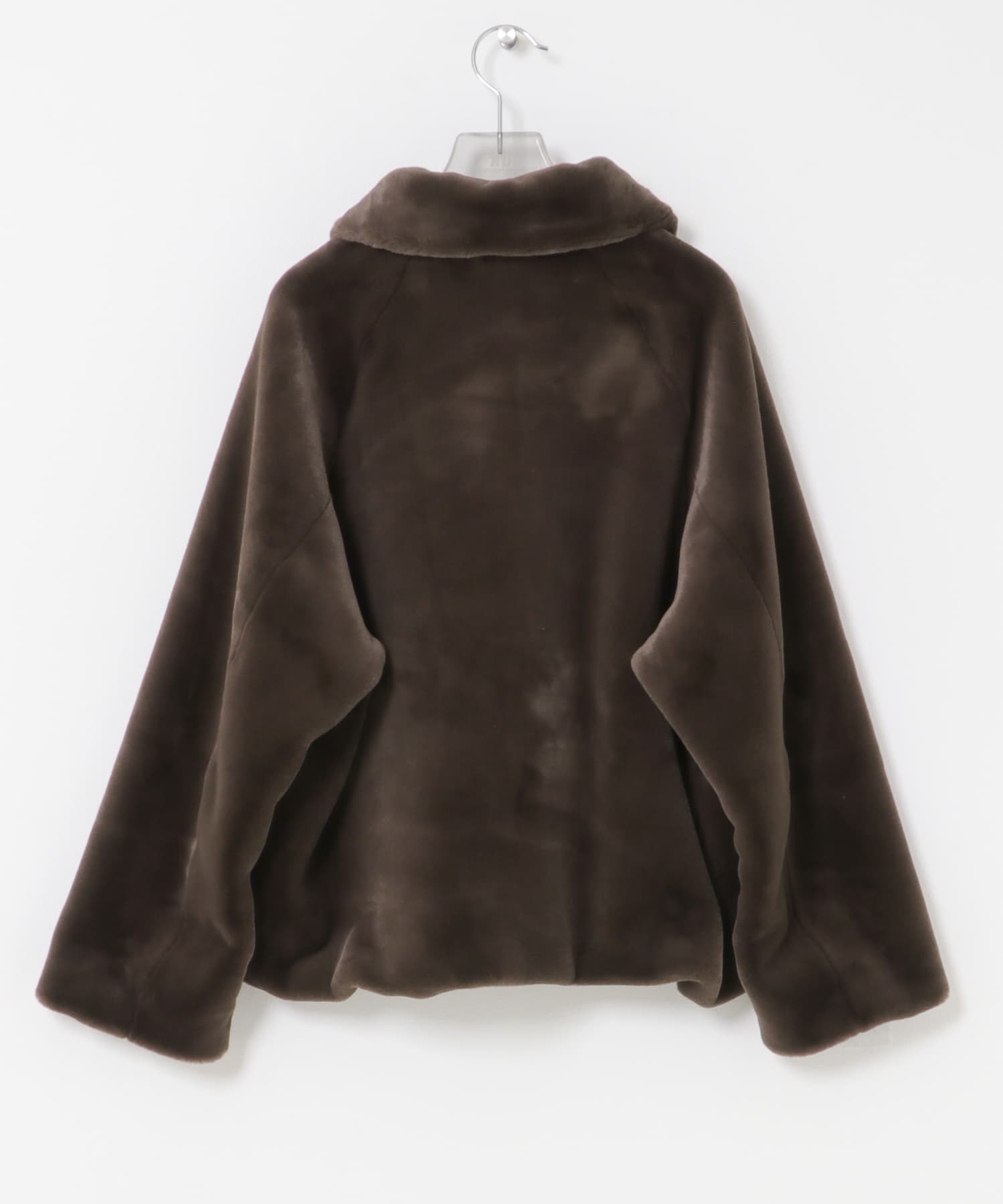 エコファーショートコート BROWN Free