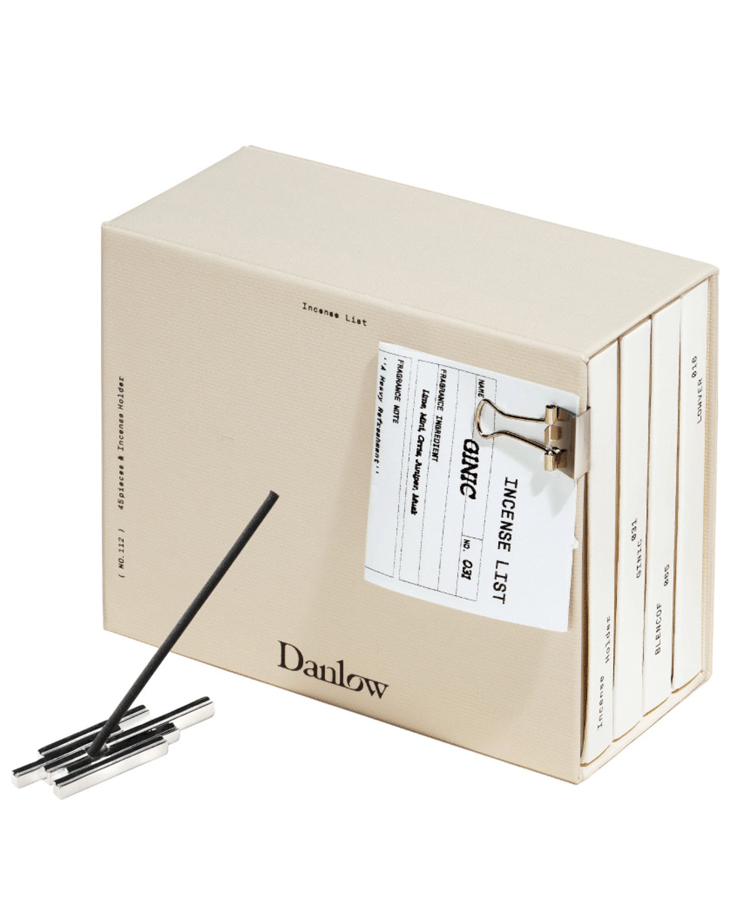 Danlow　INCENSE LIST