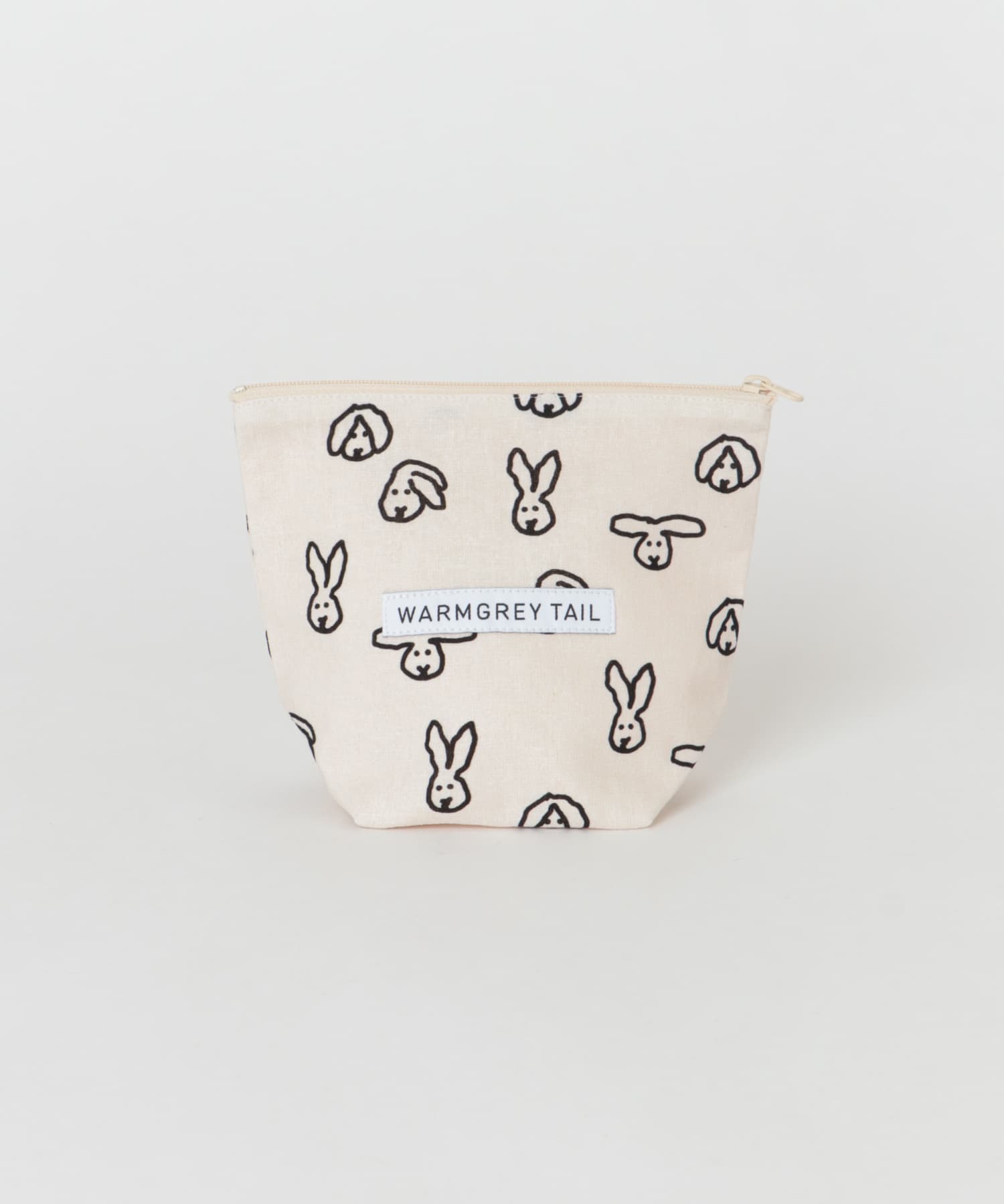 WARMGREYTAIL　STANDING POUCH-BUNNY M IVORY -