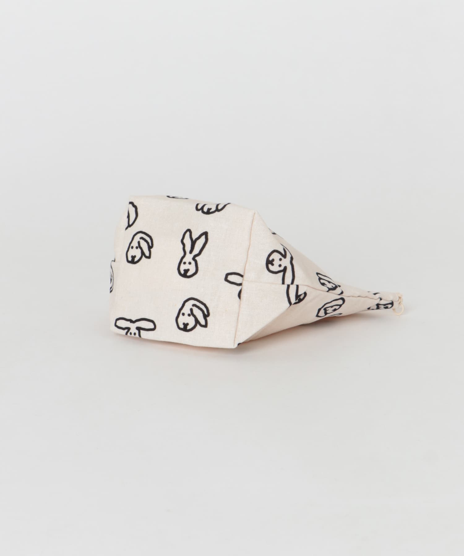WARMGREYTAIL　STANDING POUCH-BUNNY M IVORY -