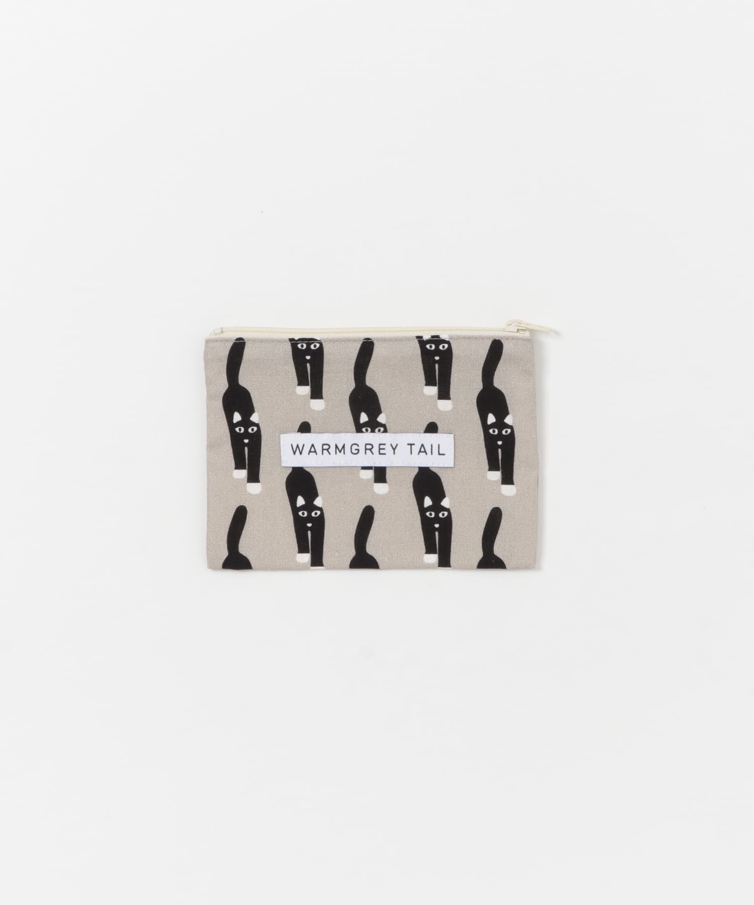 WARMGREYTAIL　FLAT POUCH-GREY S