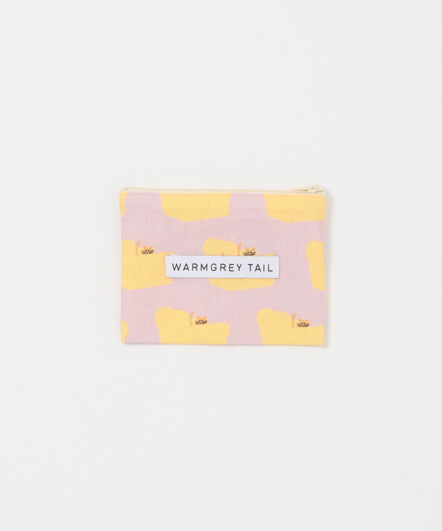 WARMGREYTAIL　FLATPOUCH-YEL/PNK S