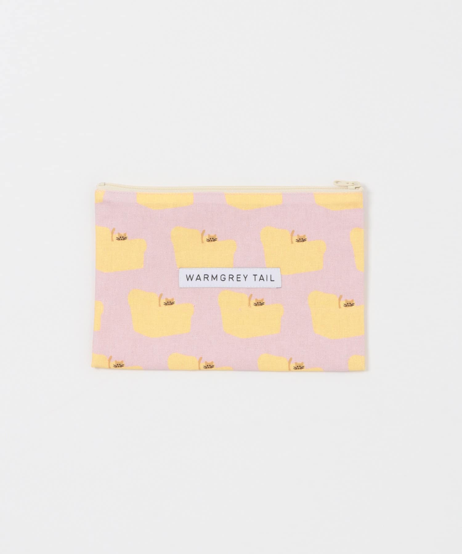 WARMGREYTAIL　FLATPOUCH-YEL/PNK M