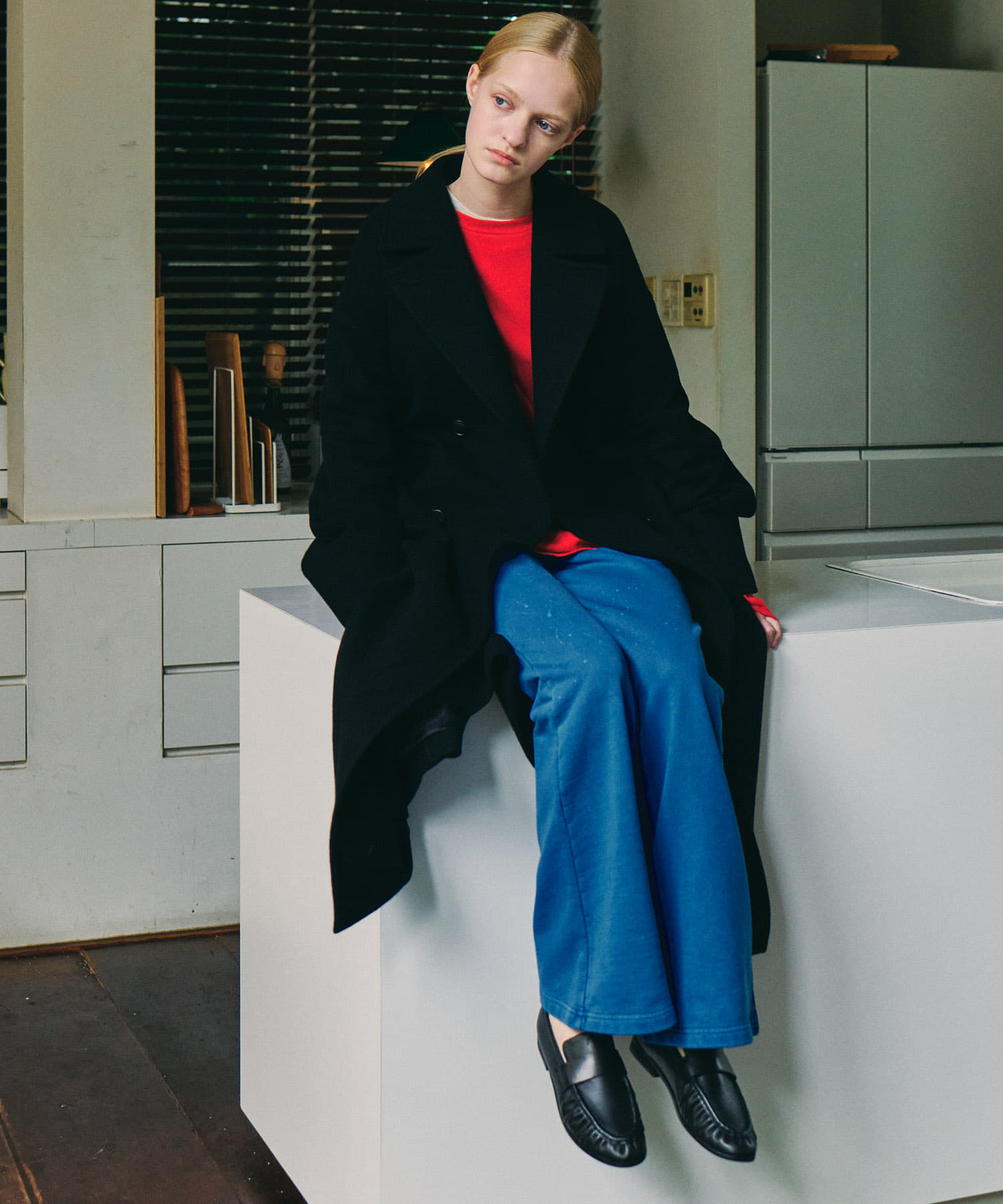 Teya　Stardust Flare Pants BLUE Free
