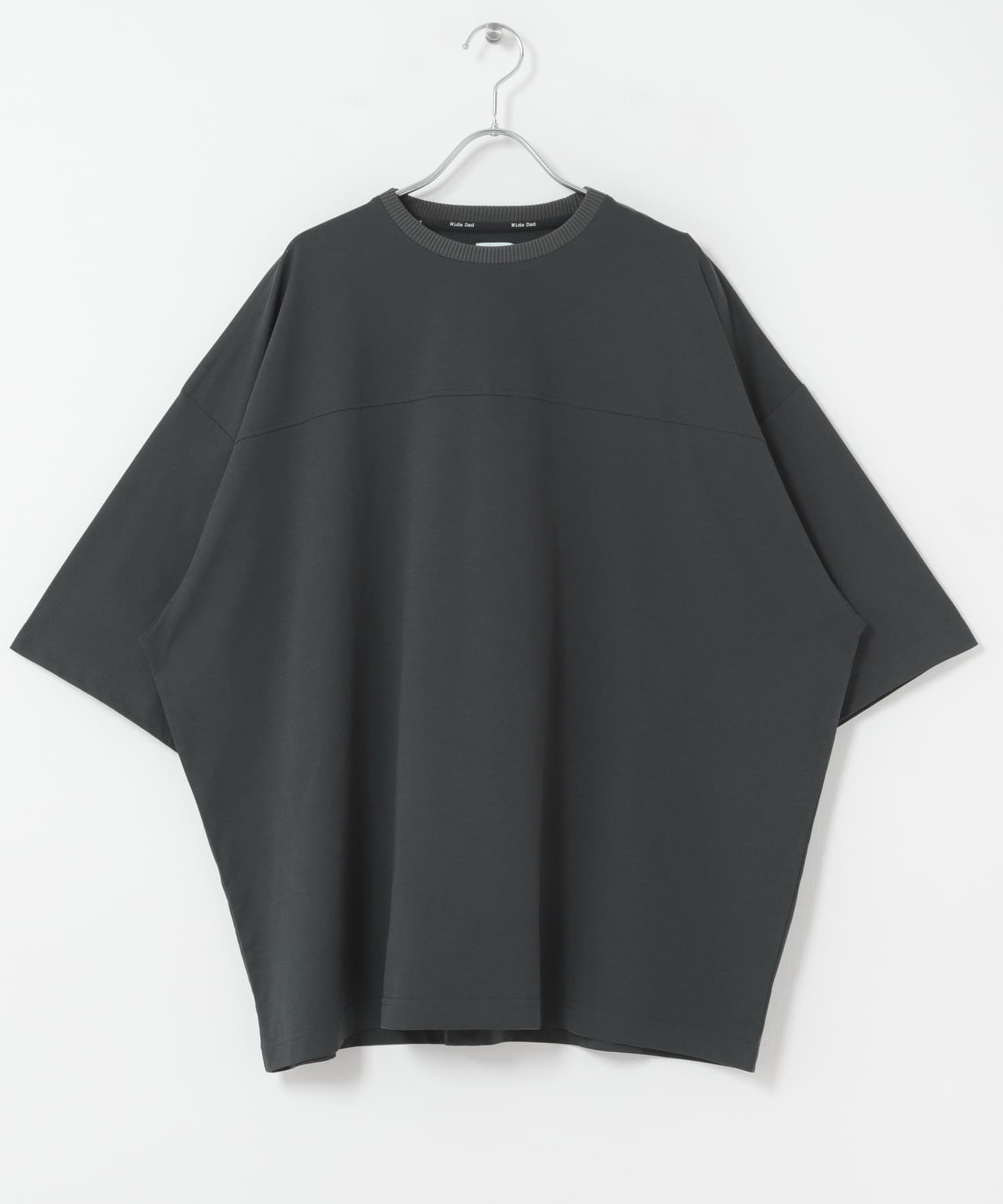 Wide Dad　BREEZY TECH SHORT-SLEEVE T コン1 Wide Dad BREEZY TECH SHORT-SLEEVE T-SHIRTS(1 CHARCOAL): トップス