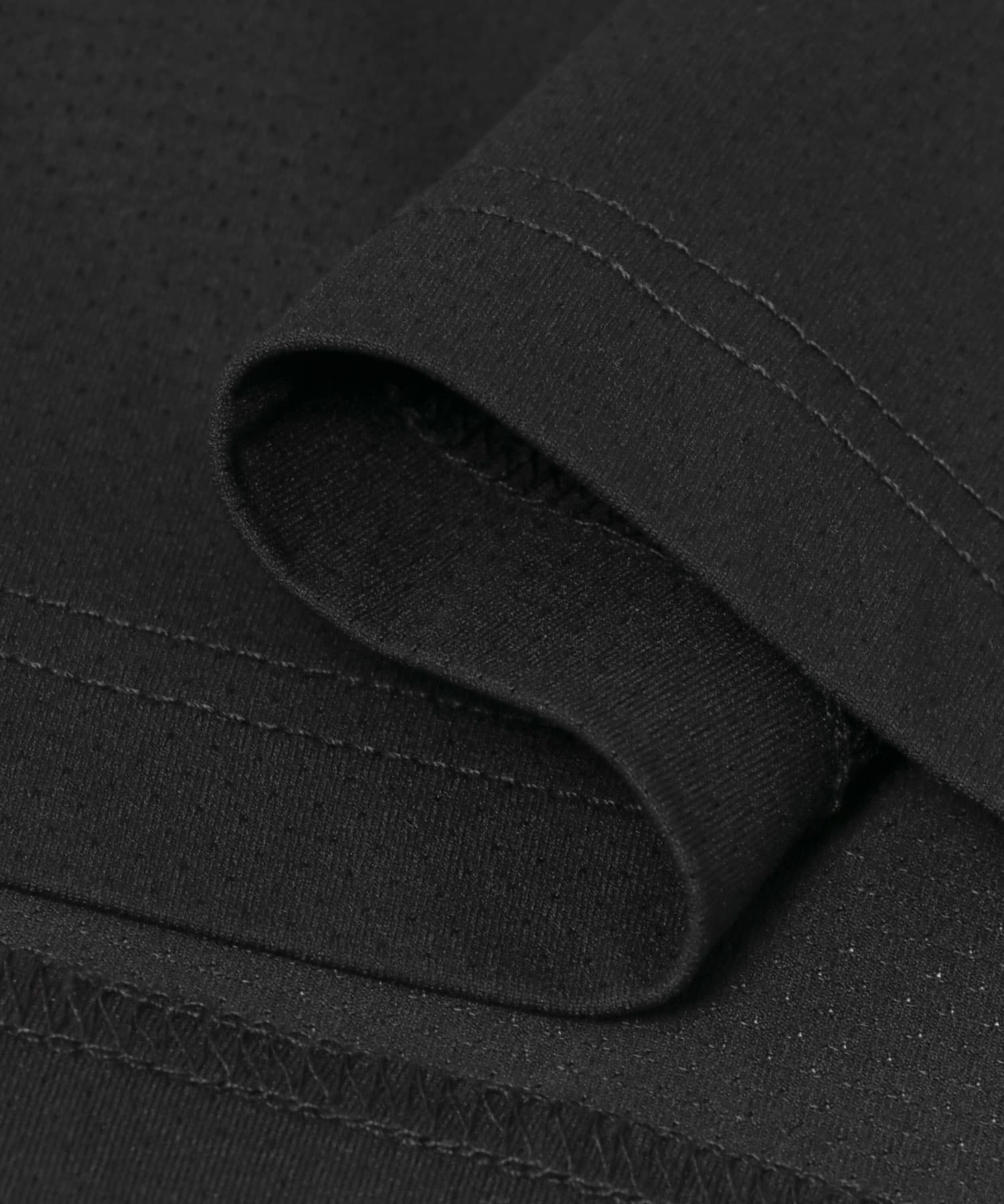 Wide Dad　BREEZY TECH SHORT-SLEEVE T-SHIRTS BLACK 1