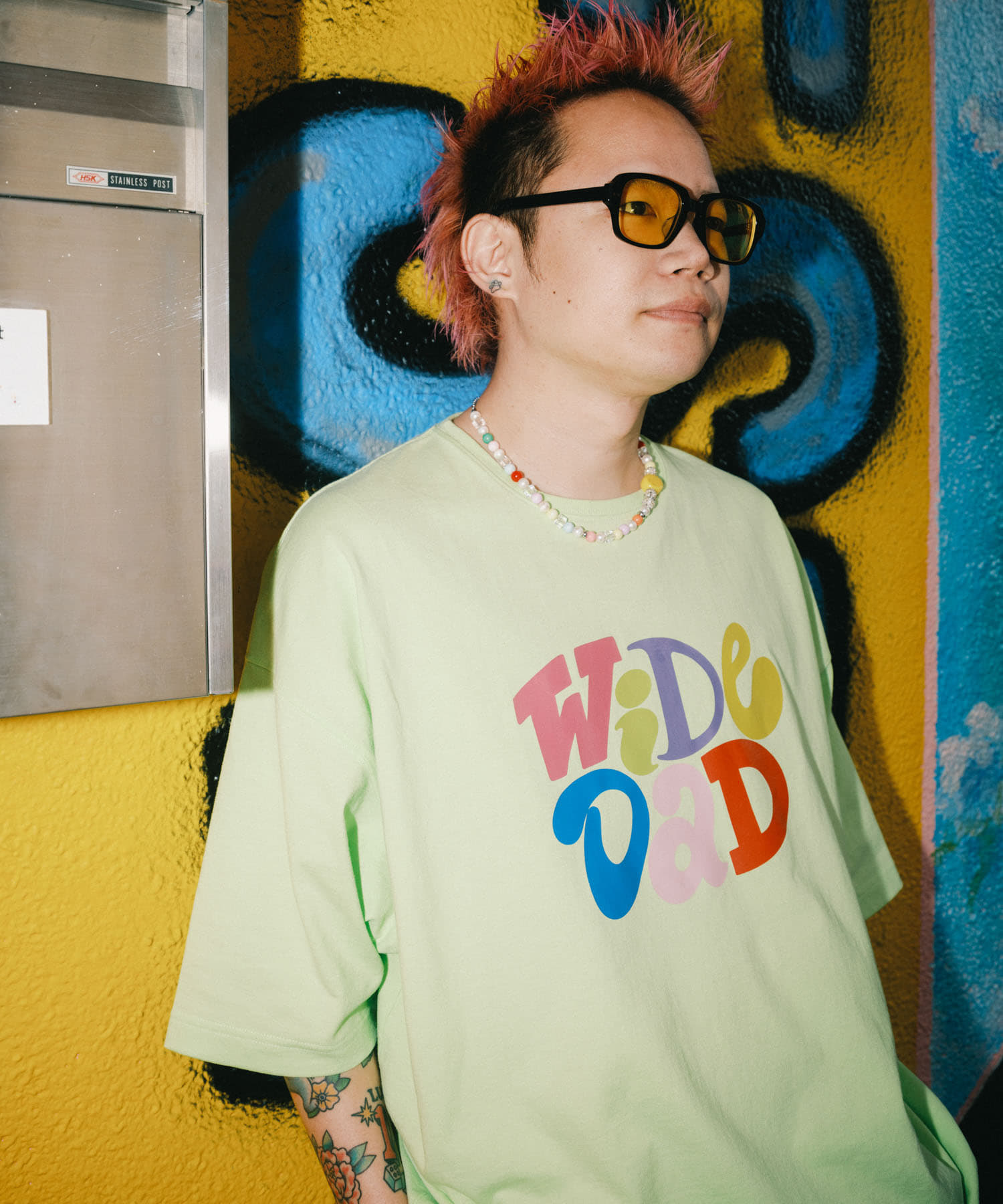 Wide Dad　GRAPHIC T-SHIRTS WITH HATCH