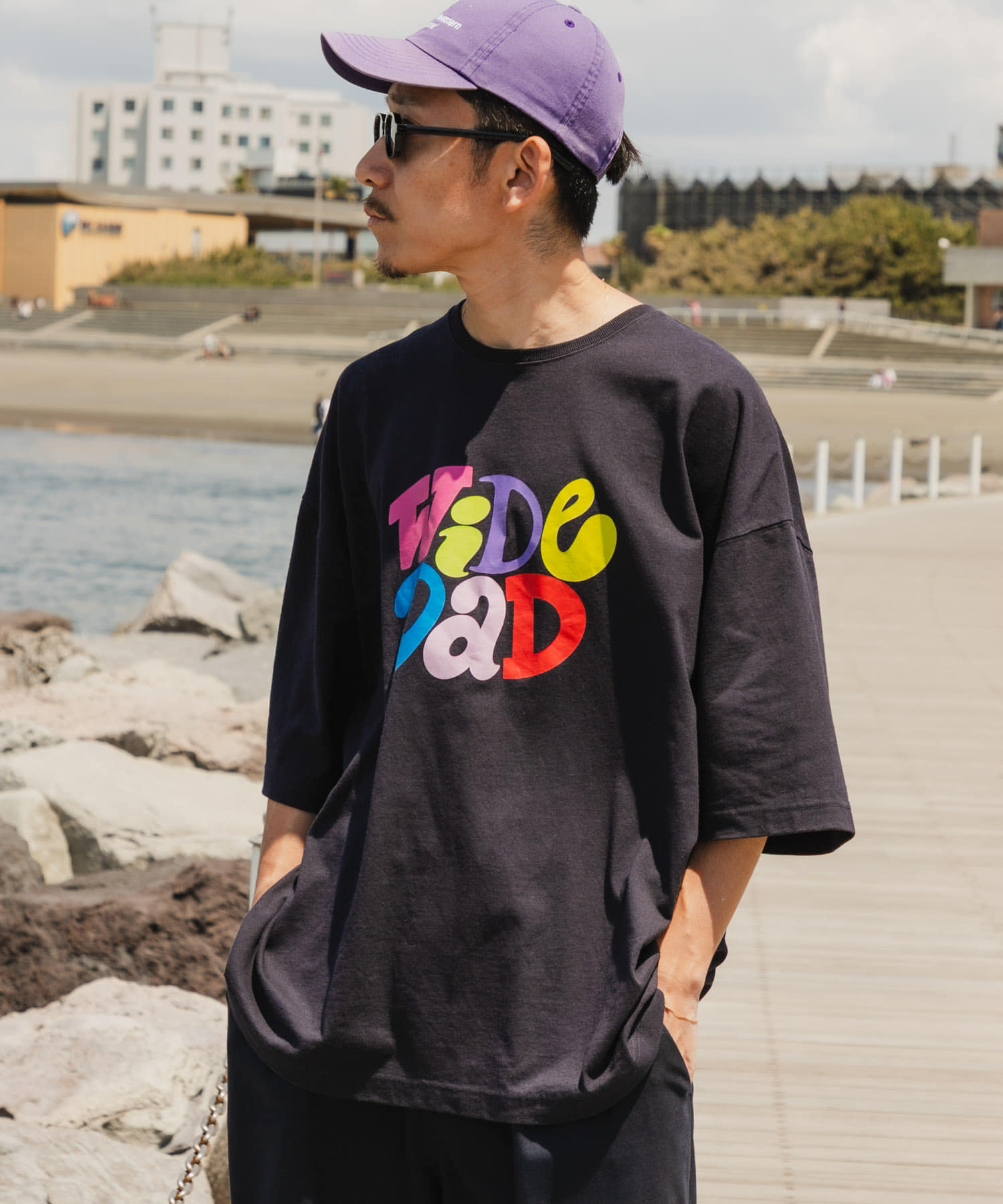 Wide Dad　GRAPHIC T-SHIRTS WITH HATCH