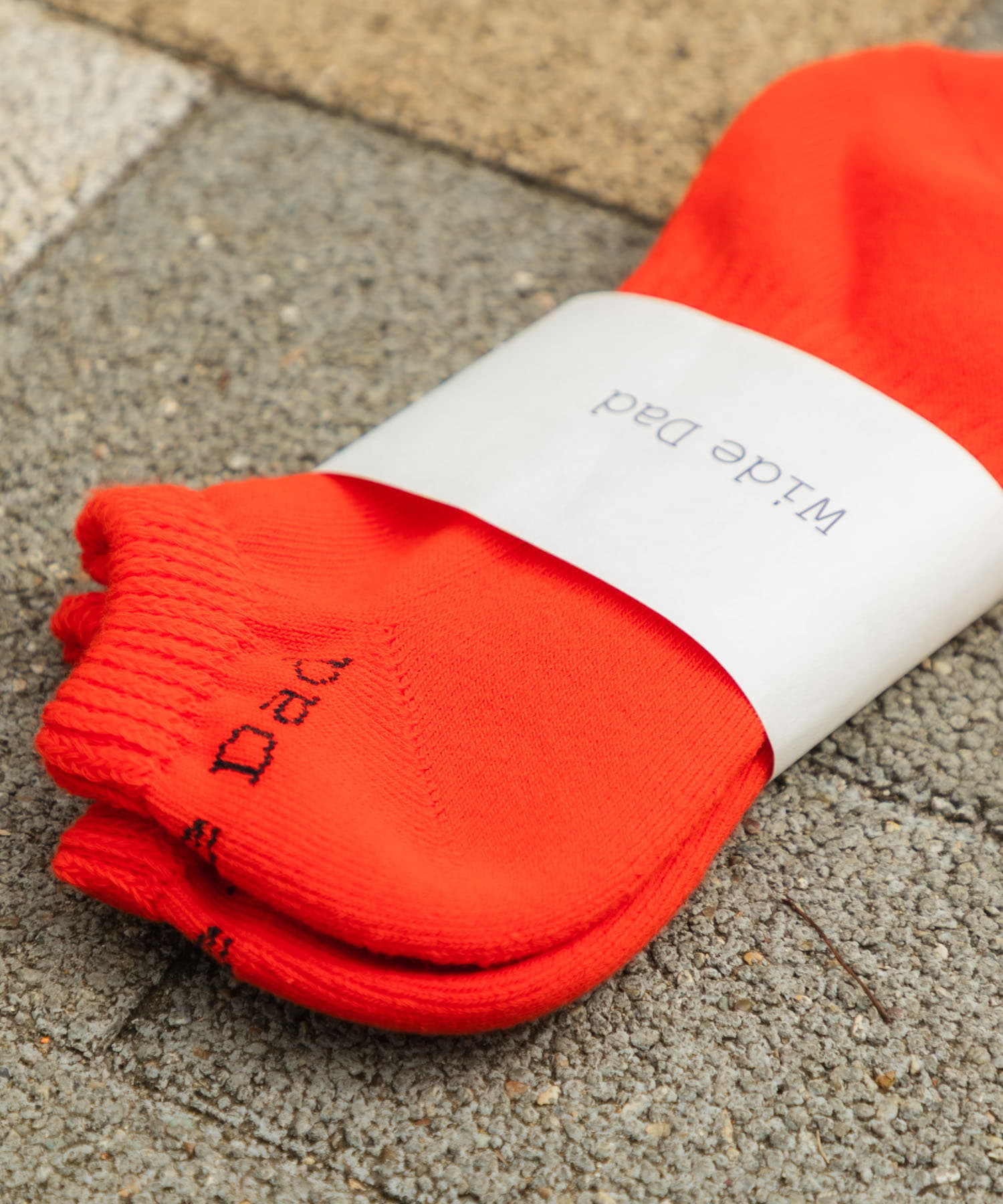 Wide Dad　WIDE DAD SHORT SOCKS ORANGE Free