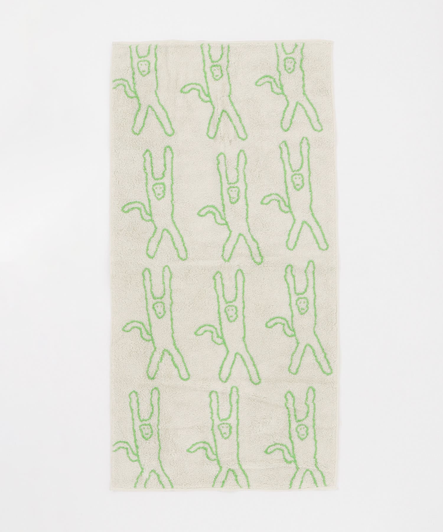 WARMGREYTAIL　FACETOWEL-MONKEY GRN/GRY -