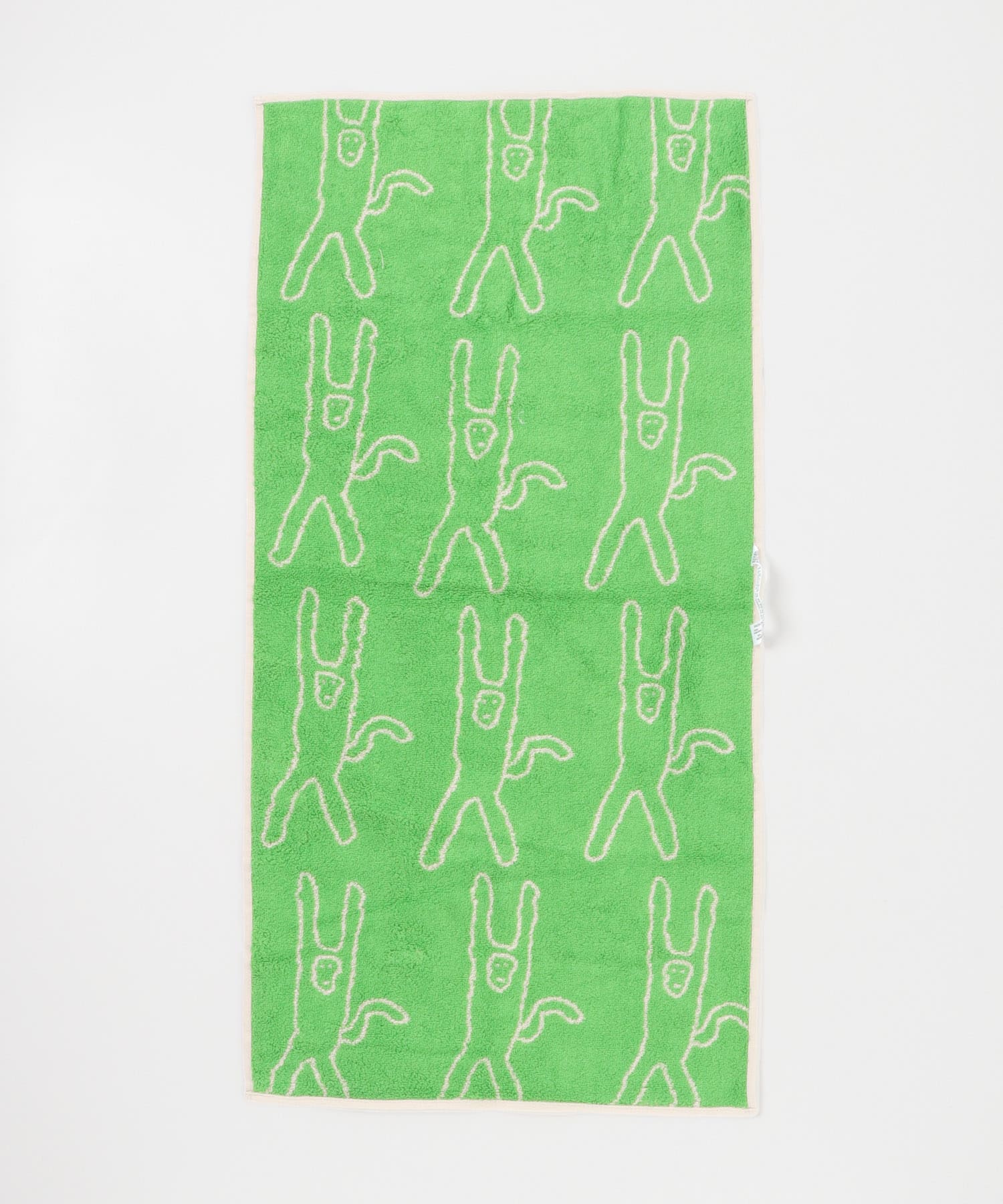 WARMGREYTAIL　FACETOWEL-MONKEY GRN/GRY -