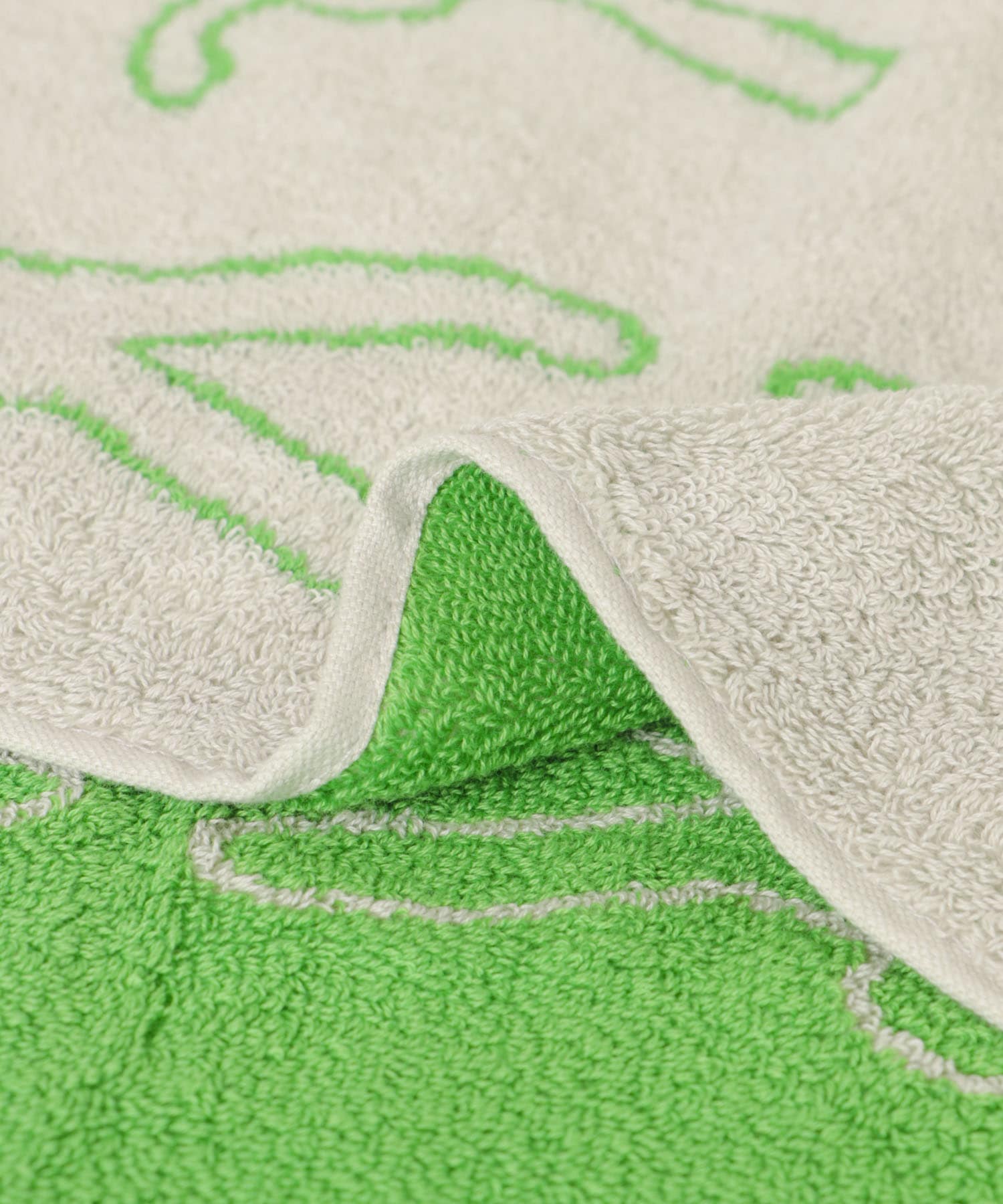 WARMGREYTAIL　FACETOWEL-MONKEY GRN/GRY -