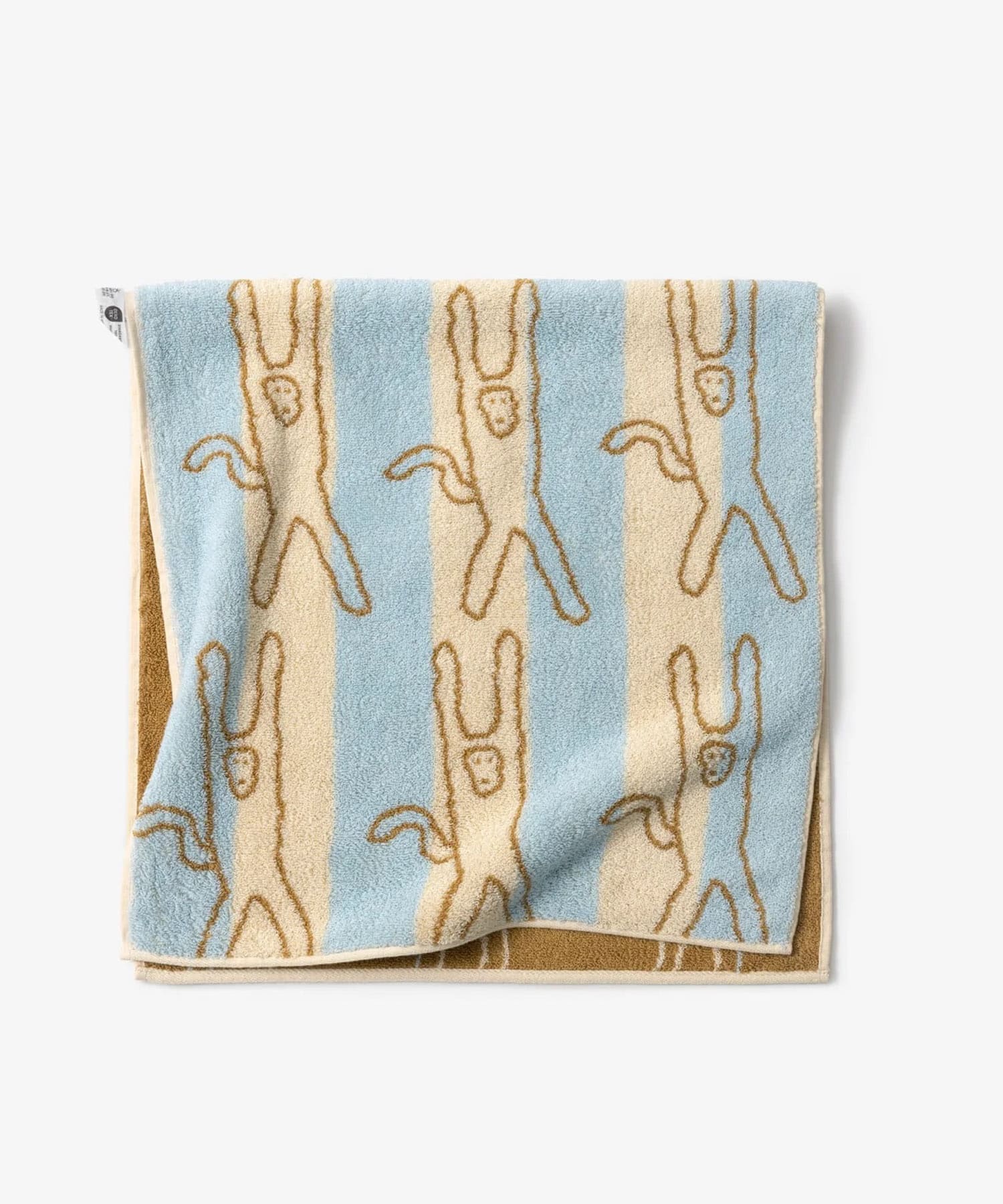 WARMGREYTAIL　FACETOWEL-MONKEY BLUE ST -