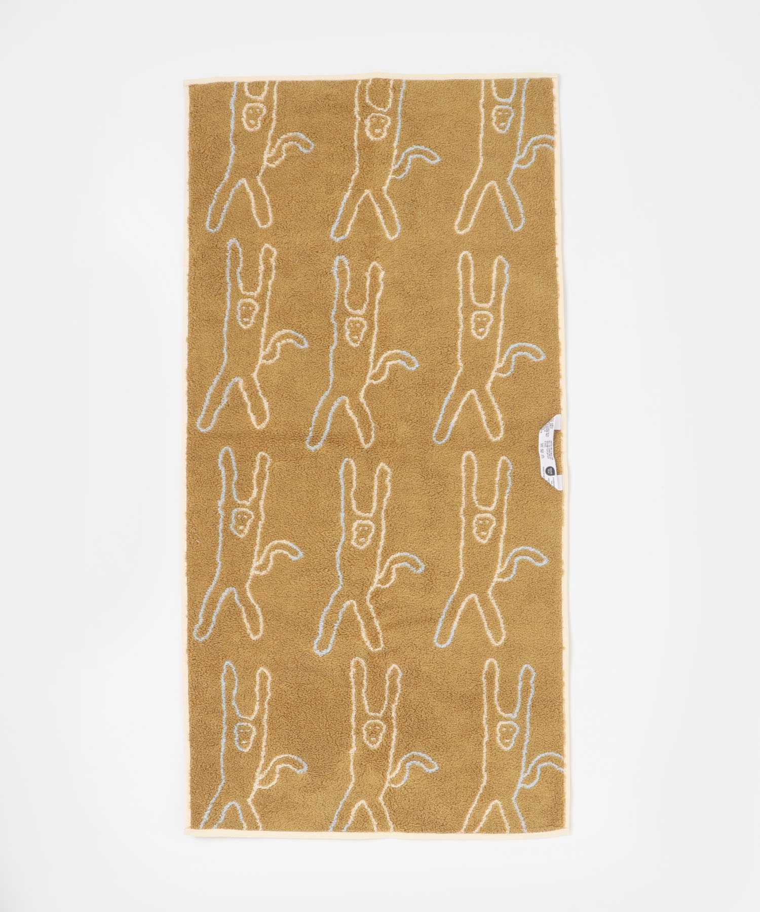 WARMGREYTAIL　FACETOWEL-MONKEY BLUE ST -