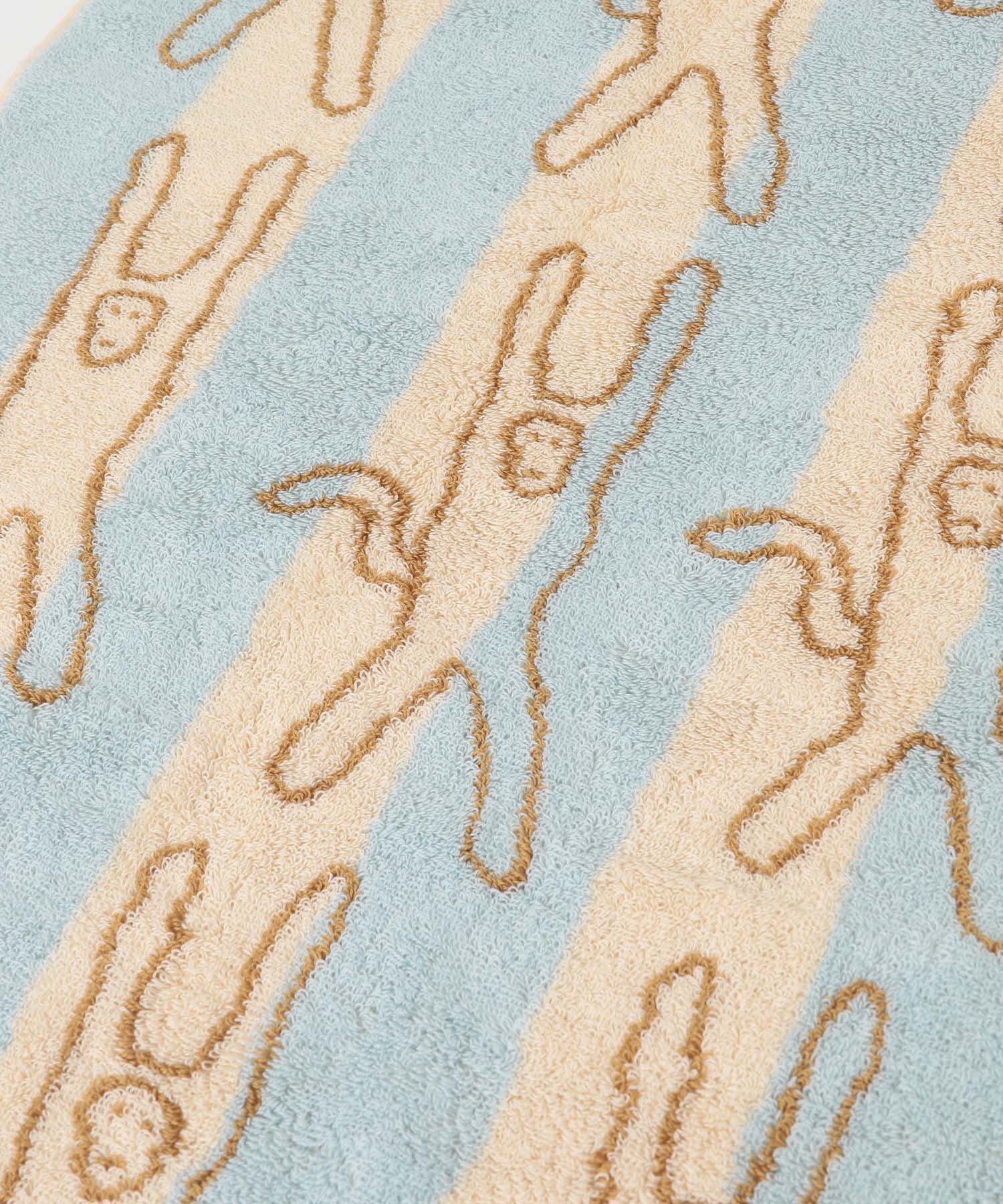 WARMGREYTAIL　FACETOWEL-MONKEY BLUE ST -