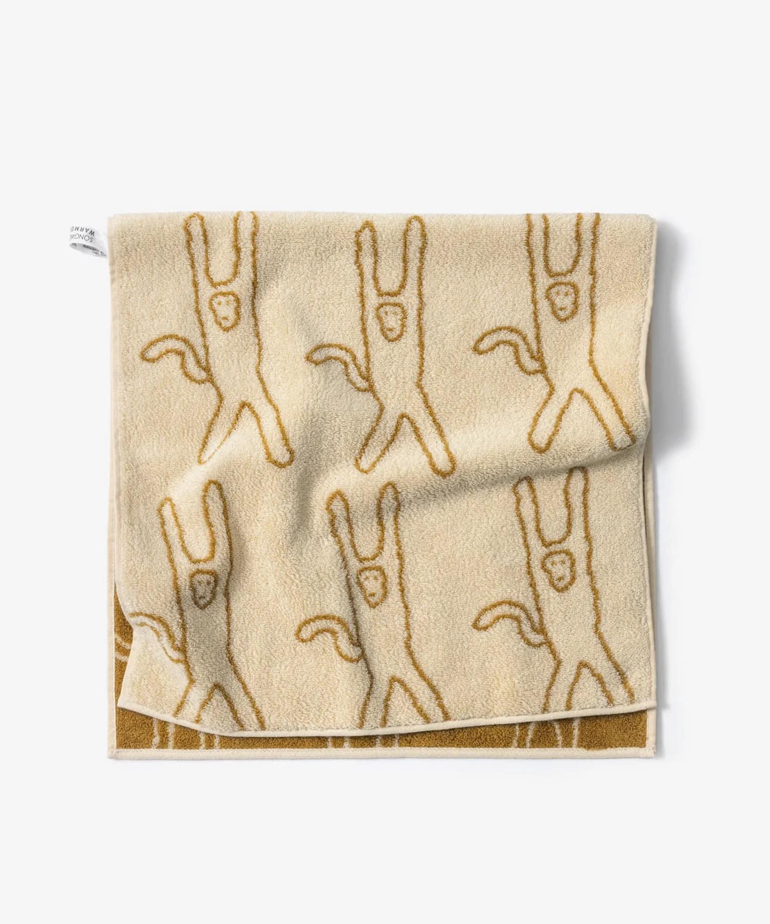 WARMGREYTAIL　FACETOWEL-MONKEY IVORY -