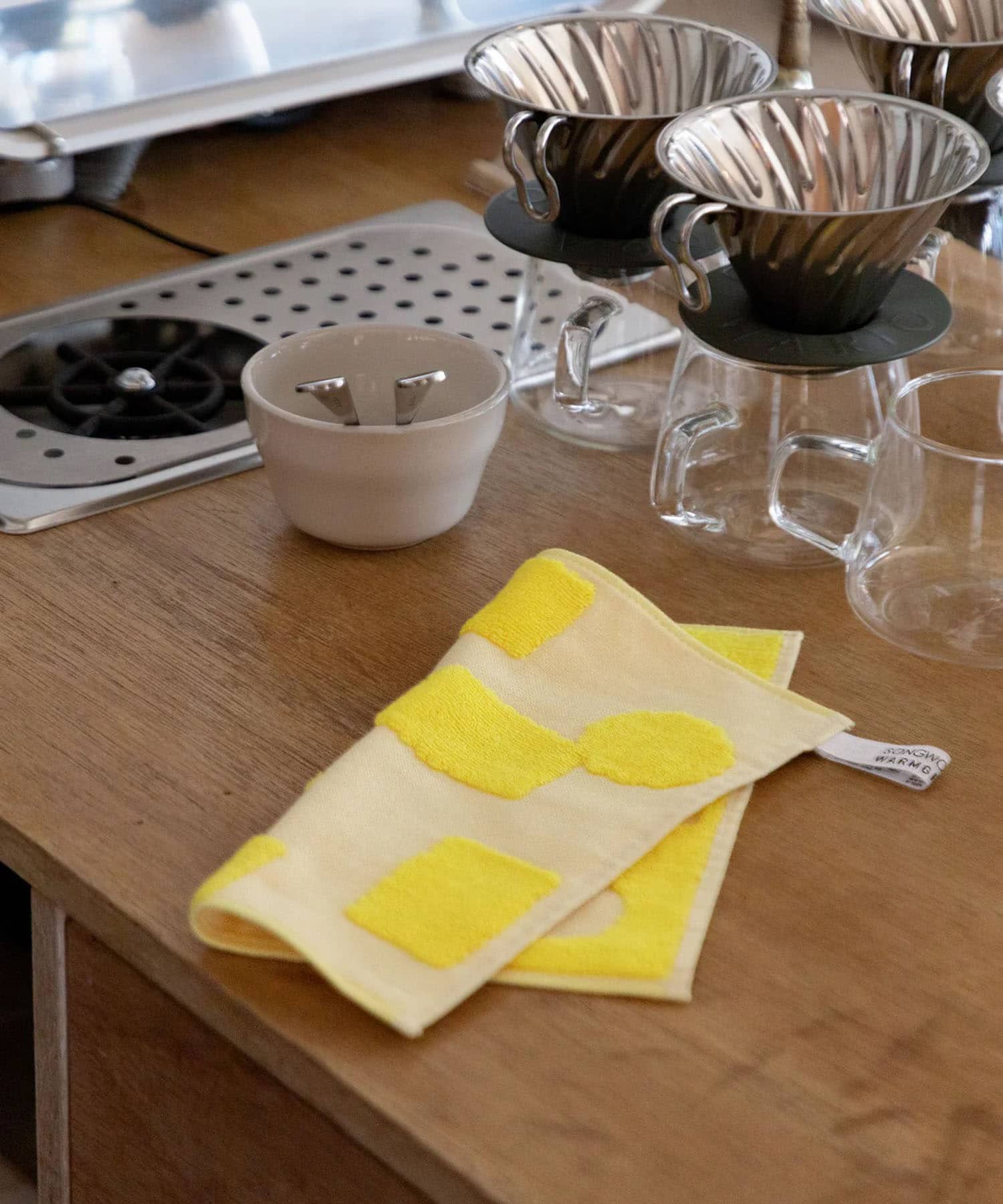 WARMGREYTAIL　CORN HAND CLOTH YELLOW -