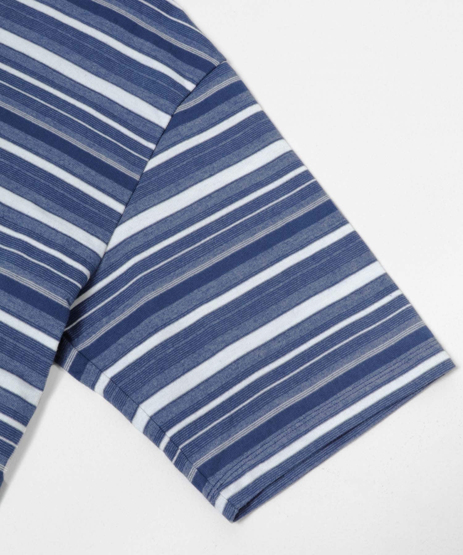 poly-ploid　T SHIRT B WHT/NAV 3