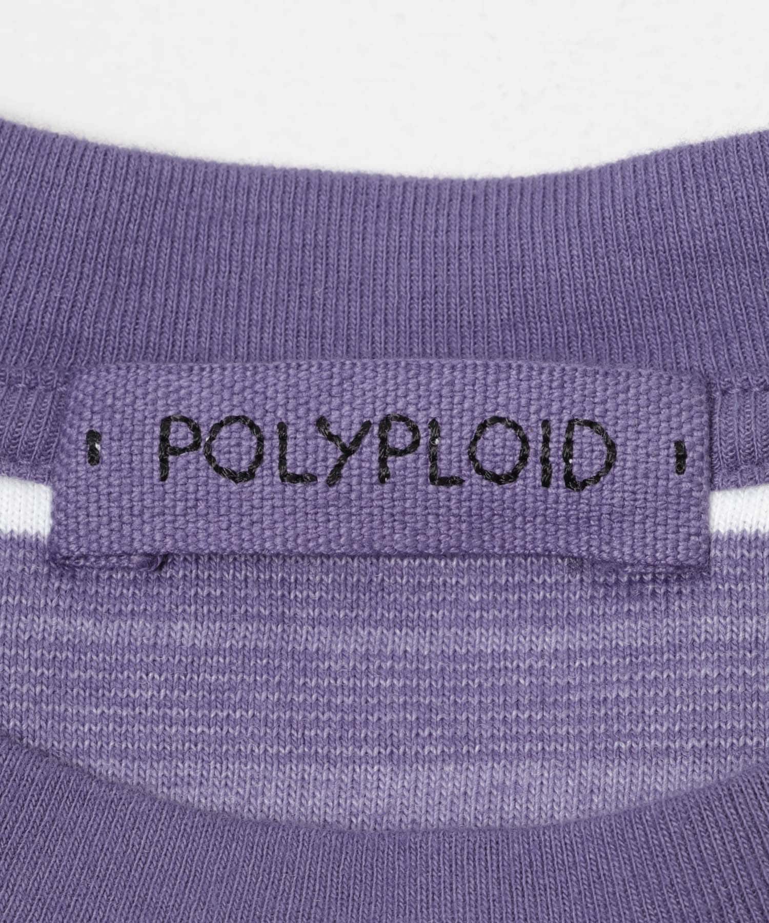 poly-ploid　T SHIRT B WHT/D PPL 3
