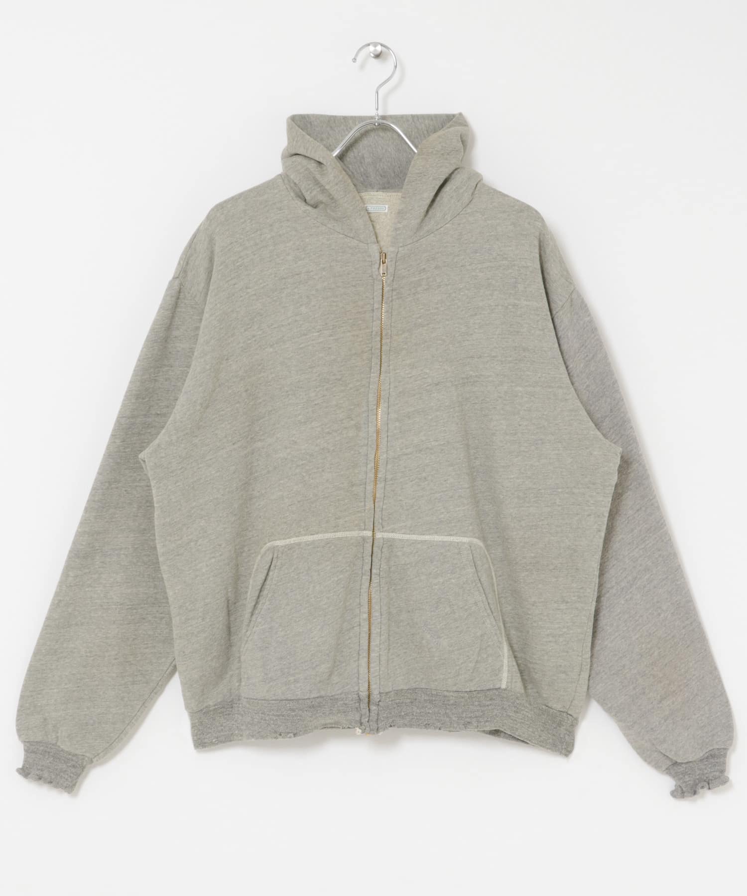 A PRESSE Vintage Light Weight Zip Sweat Hoodie(2 GRAY): トップス