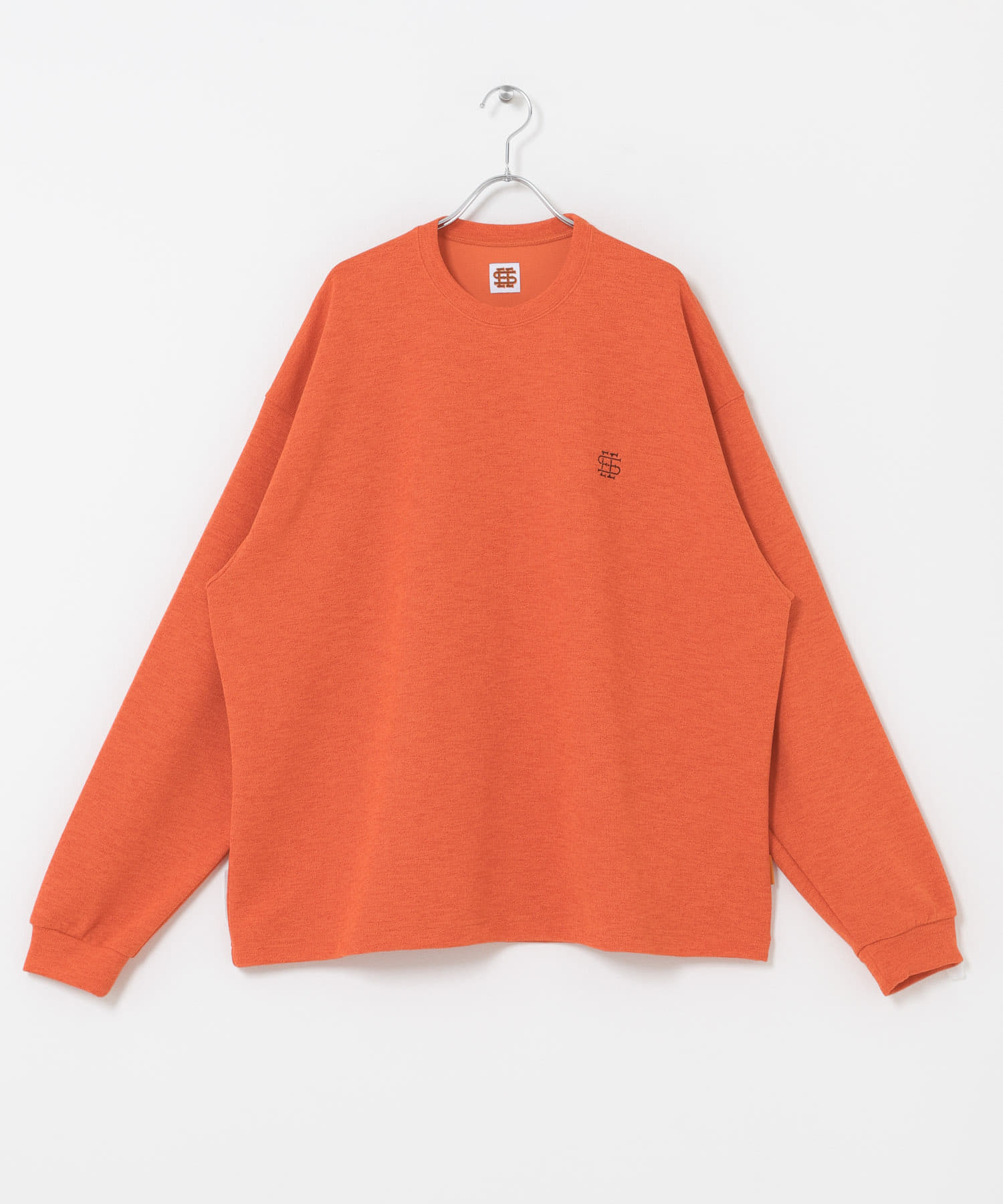 SEE SEE　BASIC LS TEE ( KNIT SEW) ORANGE M