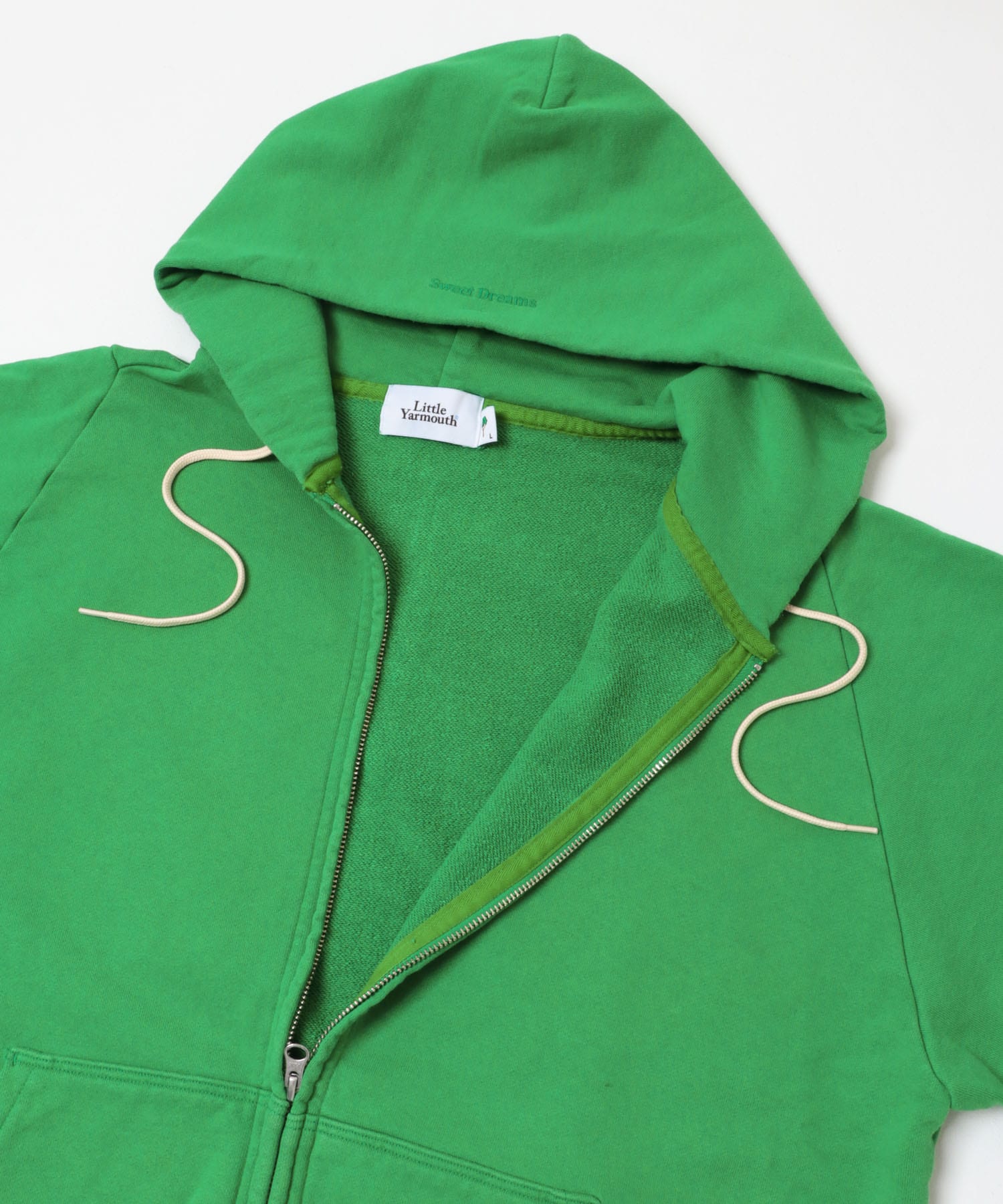 Little Yarmouth　Semi Raglan Zip Hoodie GREEN L