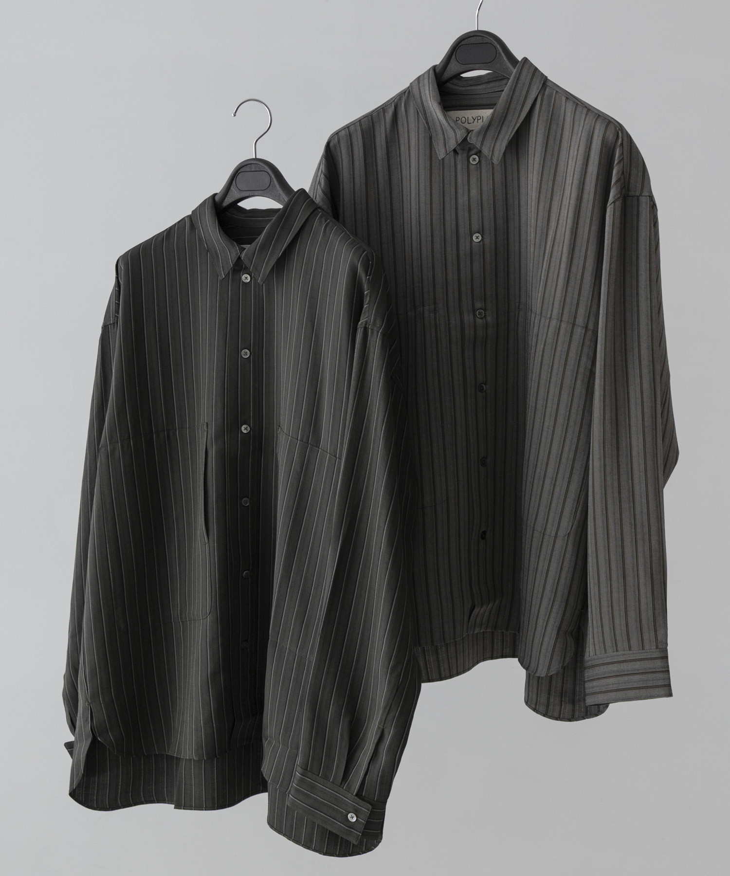 poly-ploid　SHIRT JACKET B CHARCOAL 3