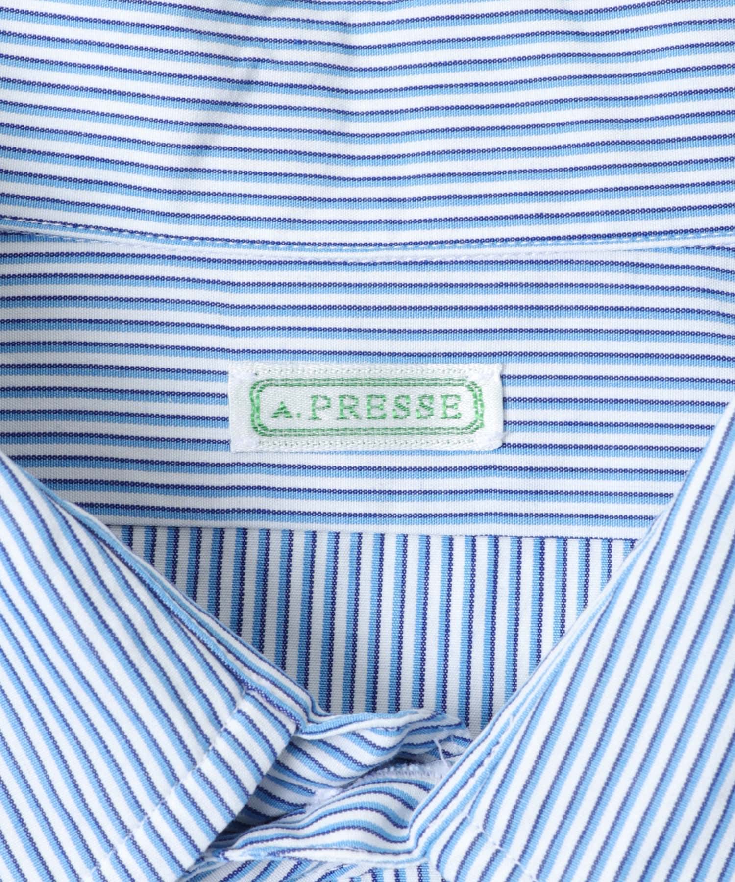 A PRESSE　Regular Collar Shirt NAVY 2
