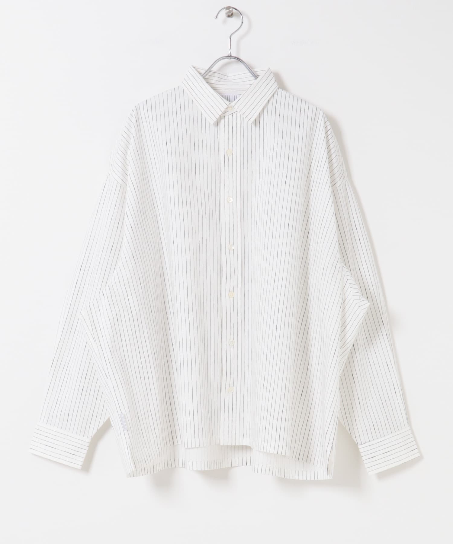 SFC　COTTON STRIPE SLIT SHIRT
