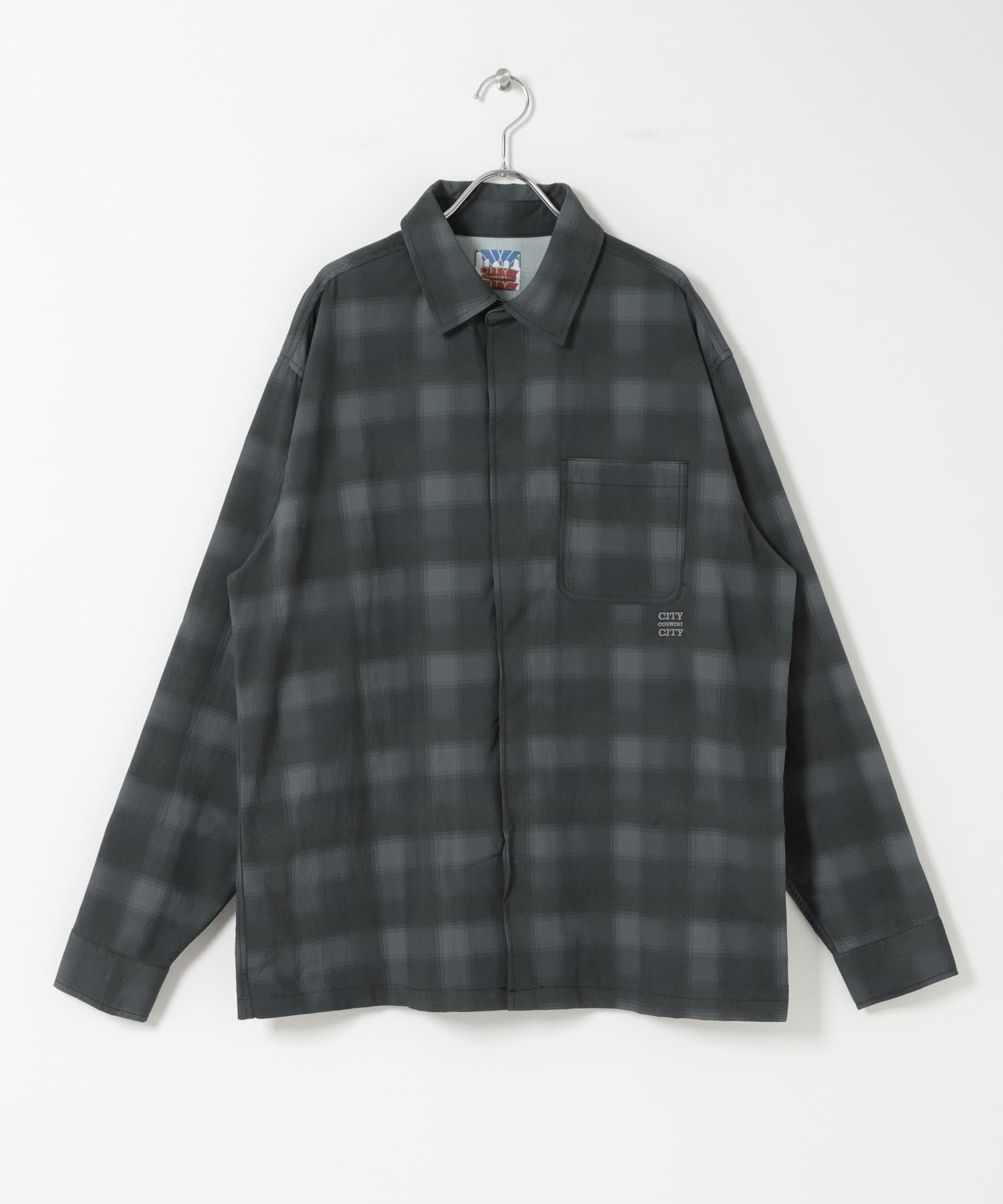 CITY COUNTRY CITY　TASLAN NYLON CHECK SHIRT
