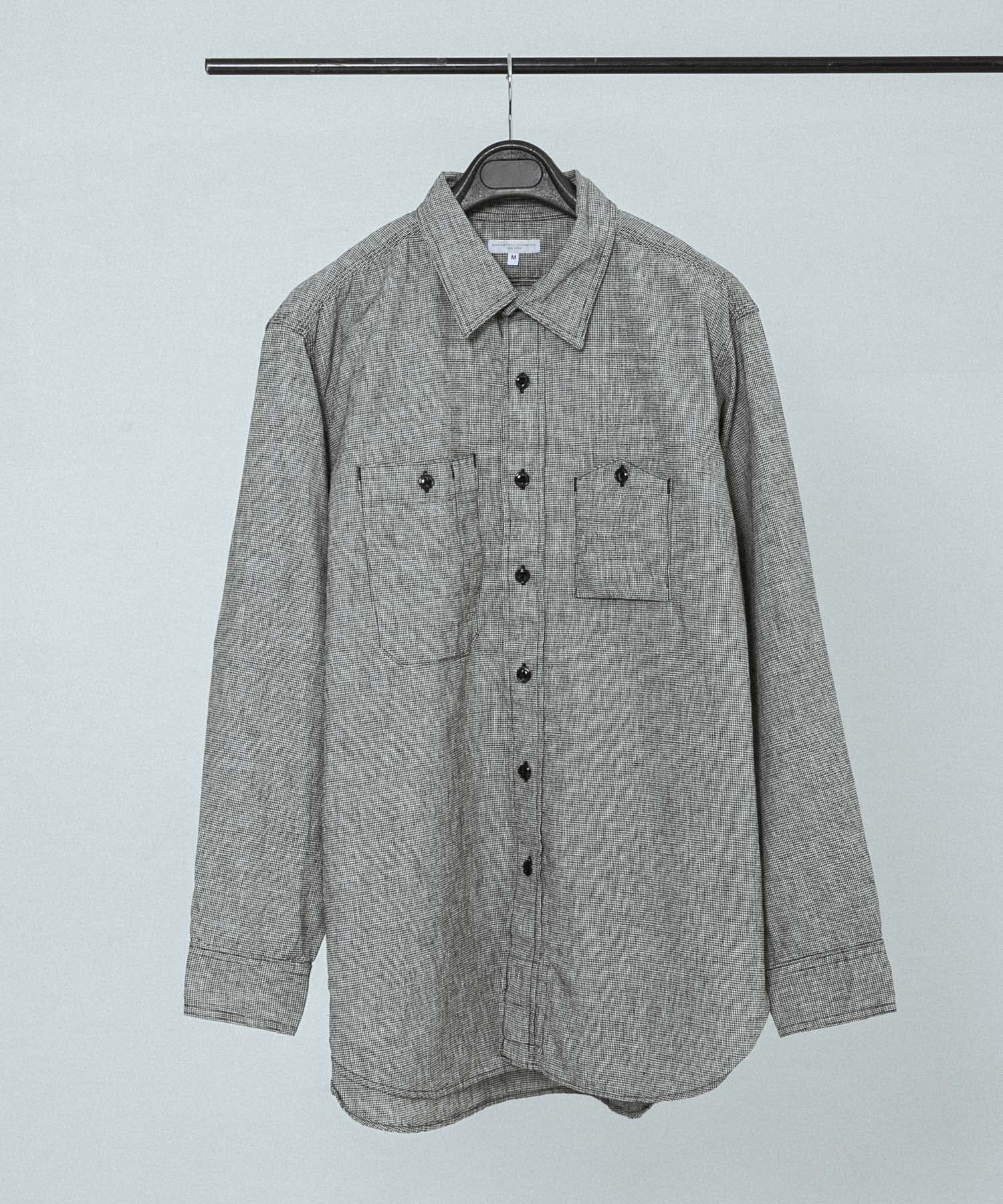 Engineered Garments　WORK SHIRT BLACK/GR M
