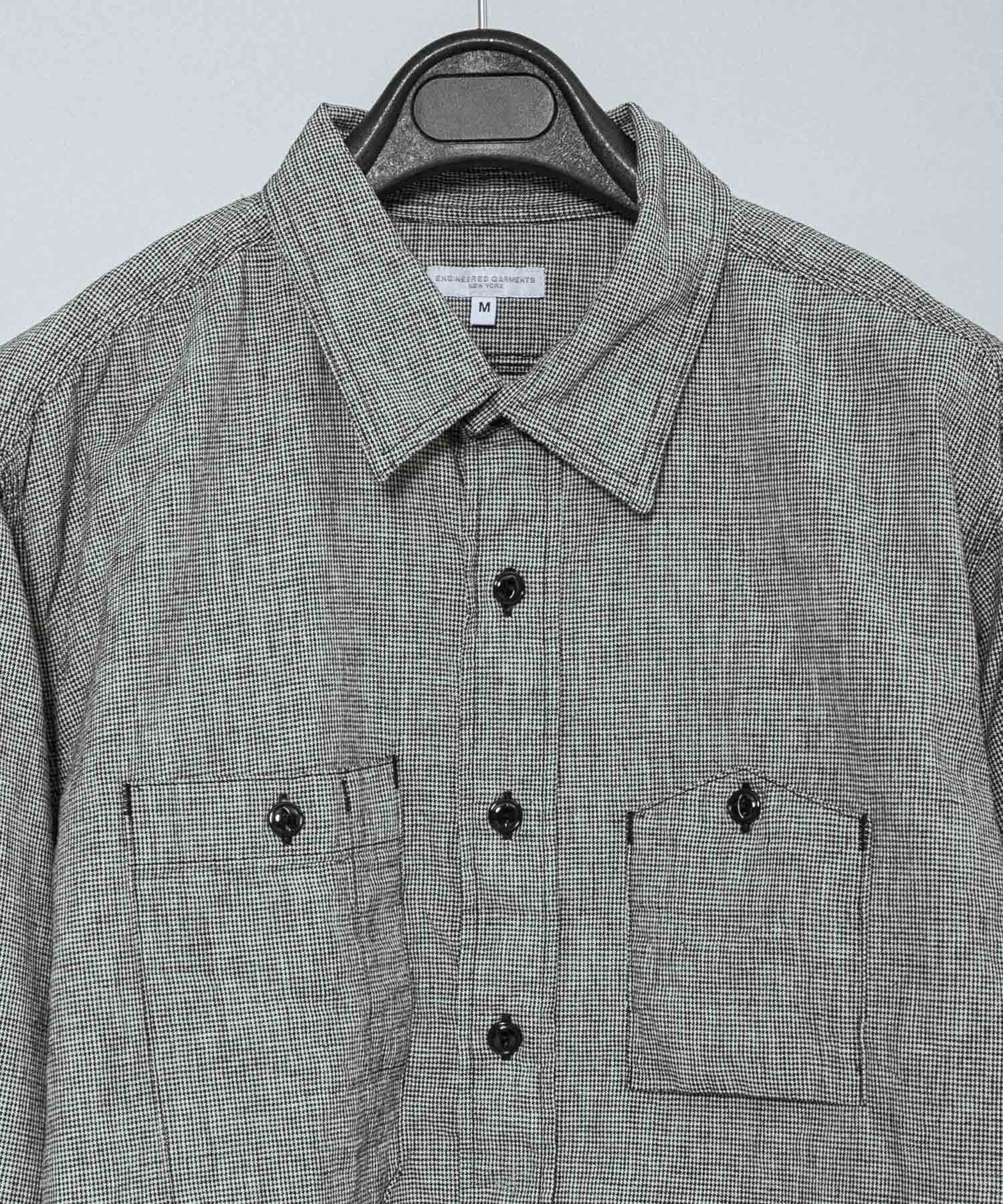 Engineered Garments　WORK SHIRT BLACK/GR M