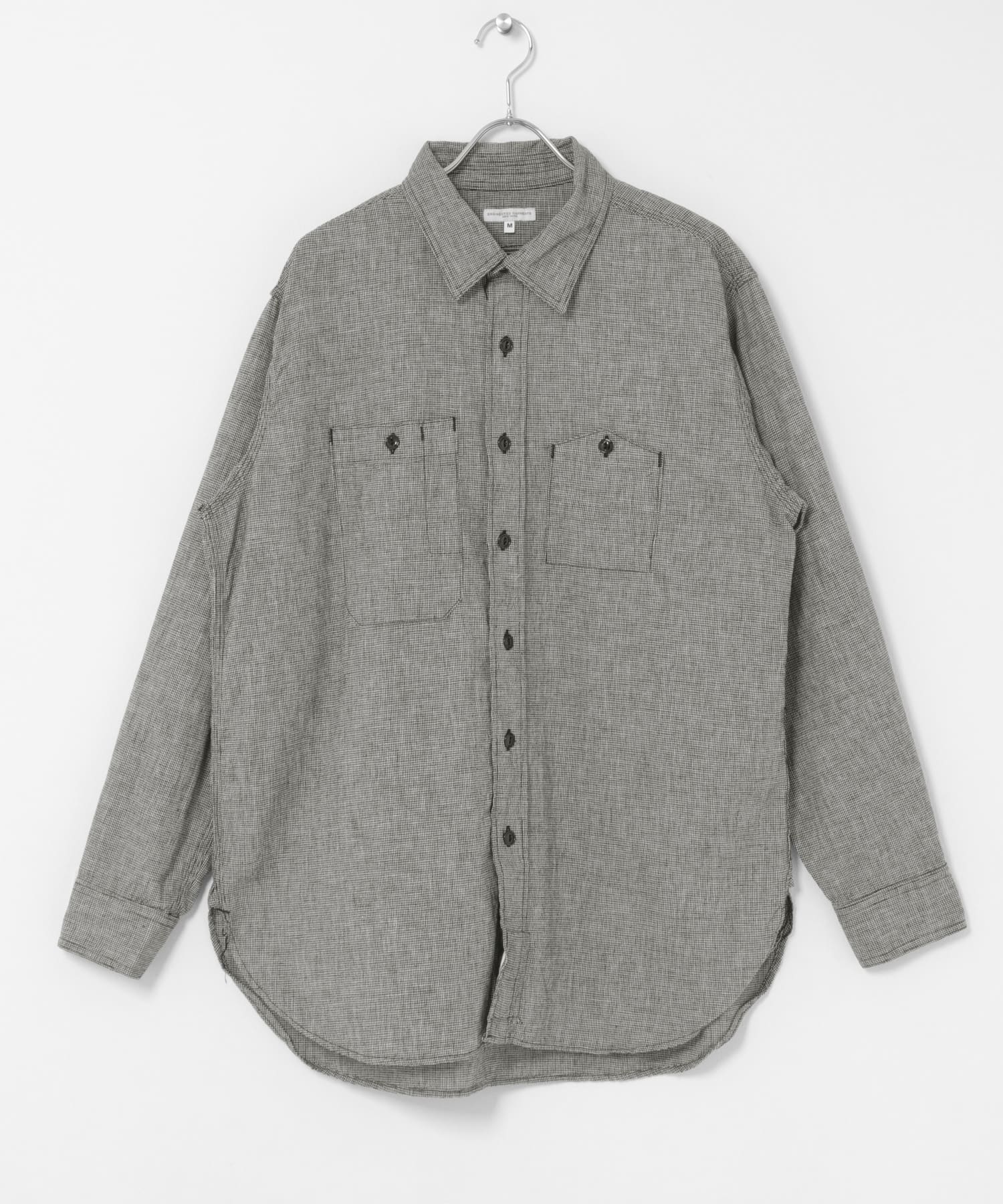 Engineered Garments　WORK SHIRT BLACK/GR M